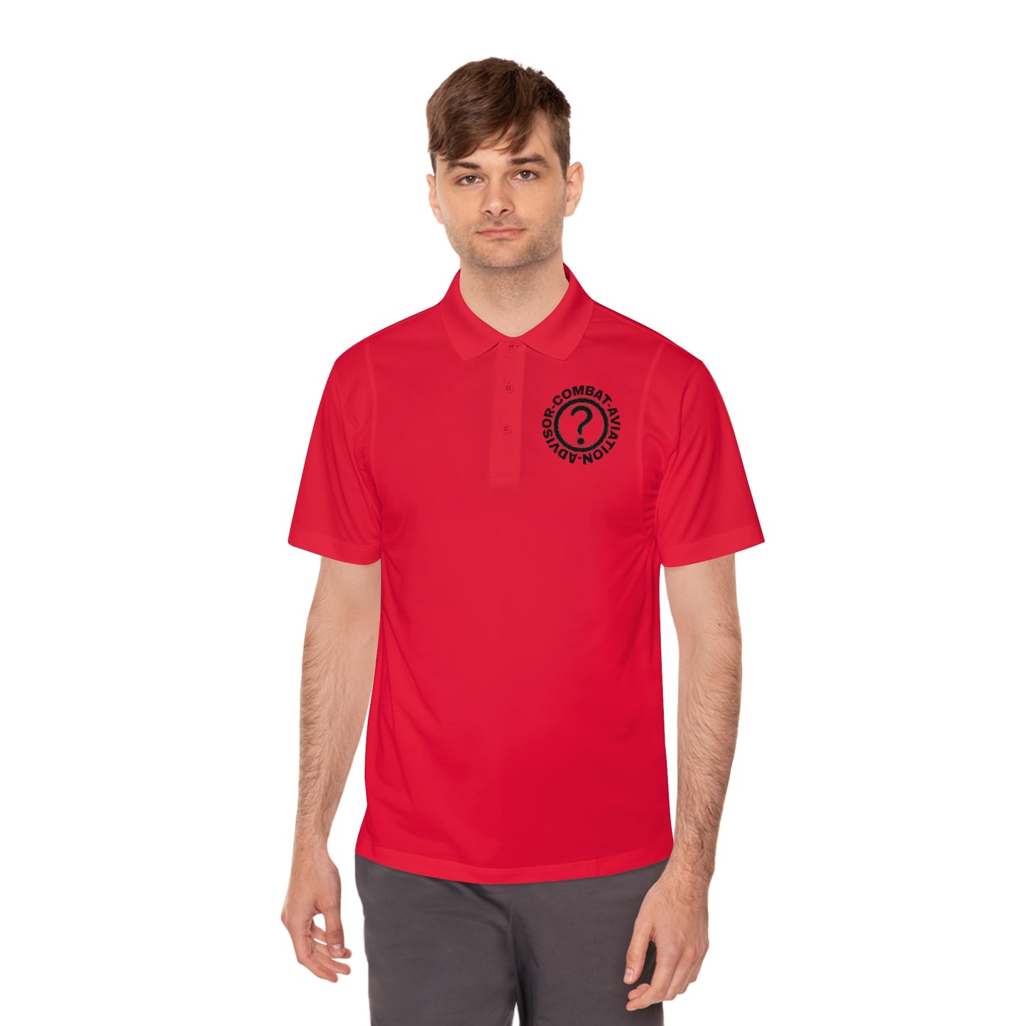 MAF - CAA Question Mark - Men's Sport Polo Shirt