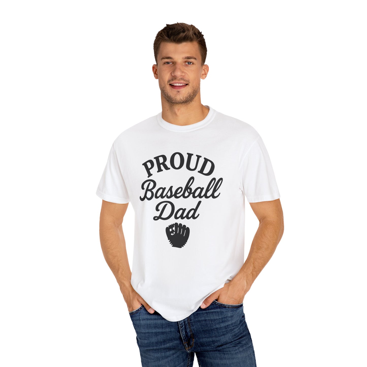 BC - Proud Baseball Dad - Unisex Garment-Dyed T-shirt