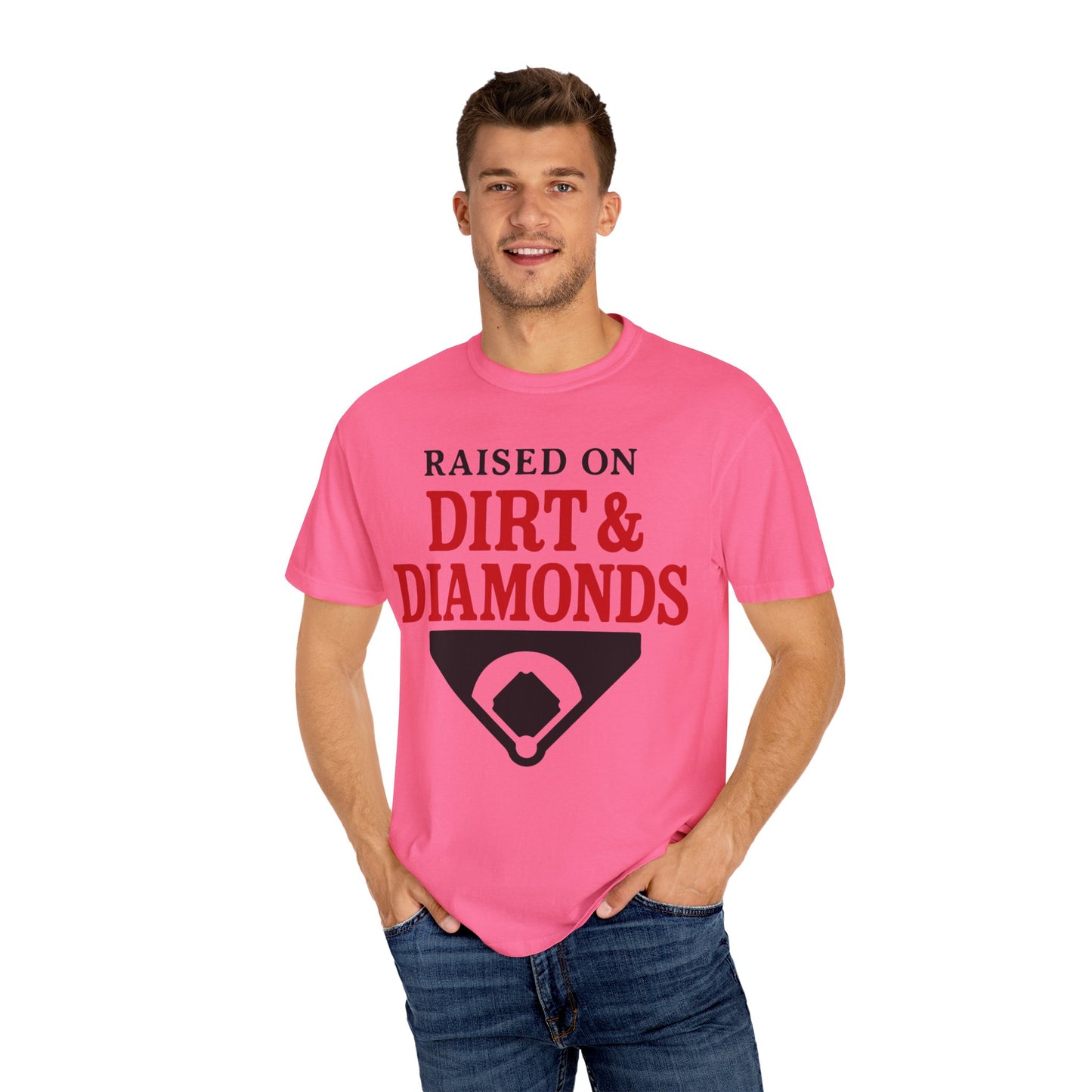 BC - Raised on Dirt & Diamonds - Unisex Garment-Dyed T-shirt