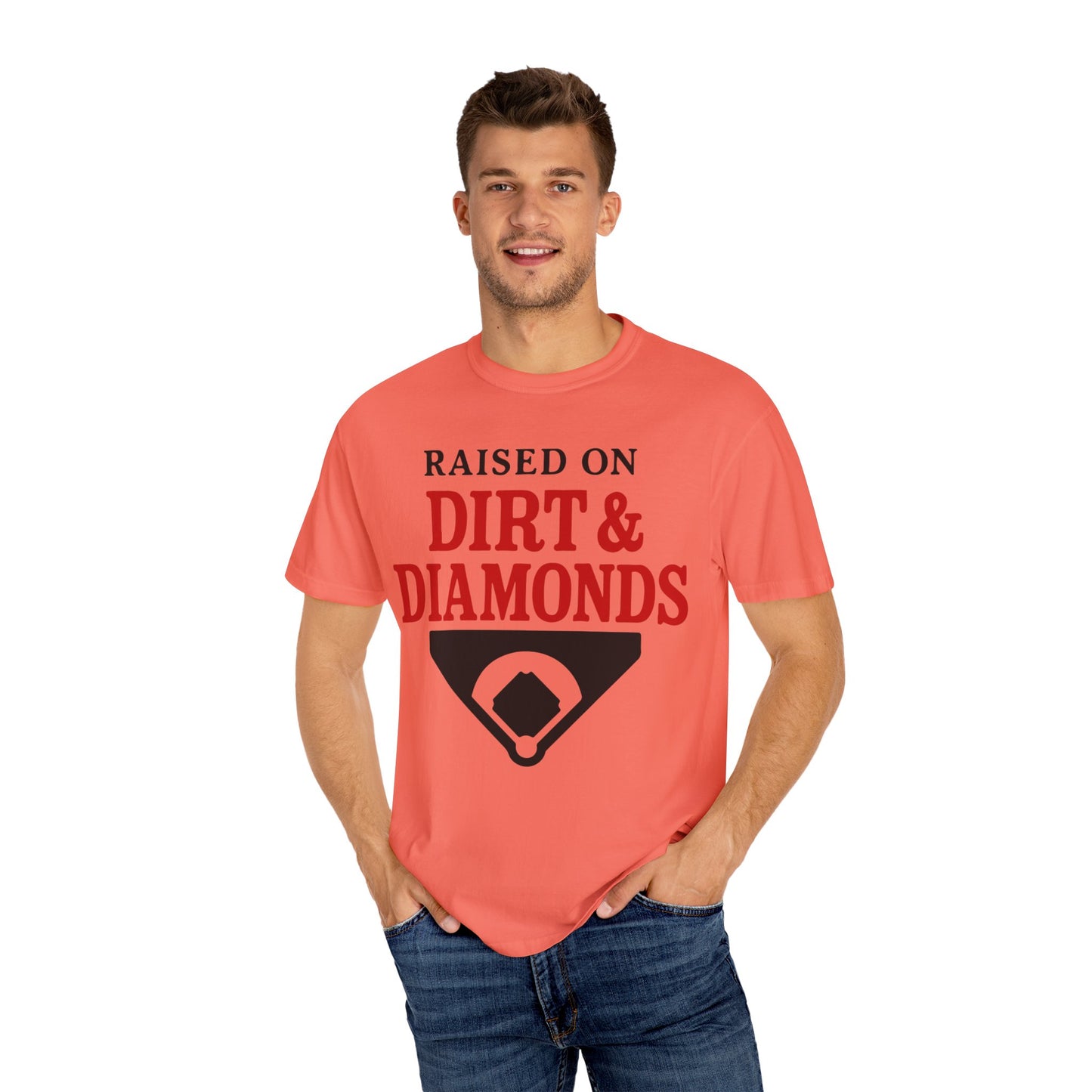 BC - Raised on Dirt & Diamonds - Unisex Garment-Dyed T-shirt