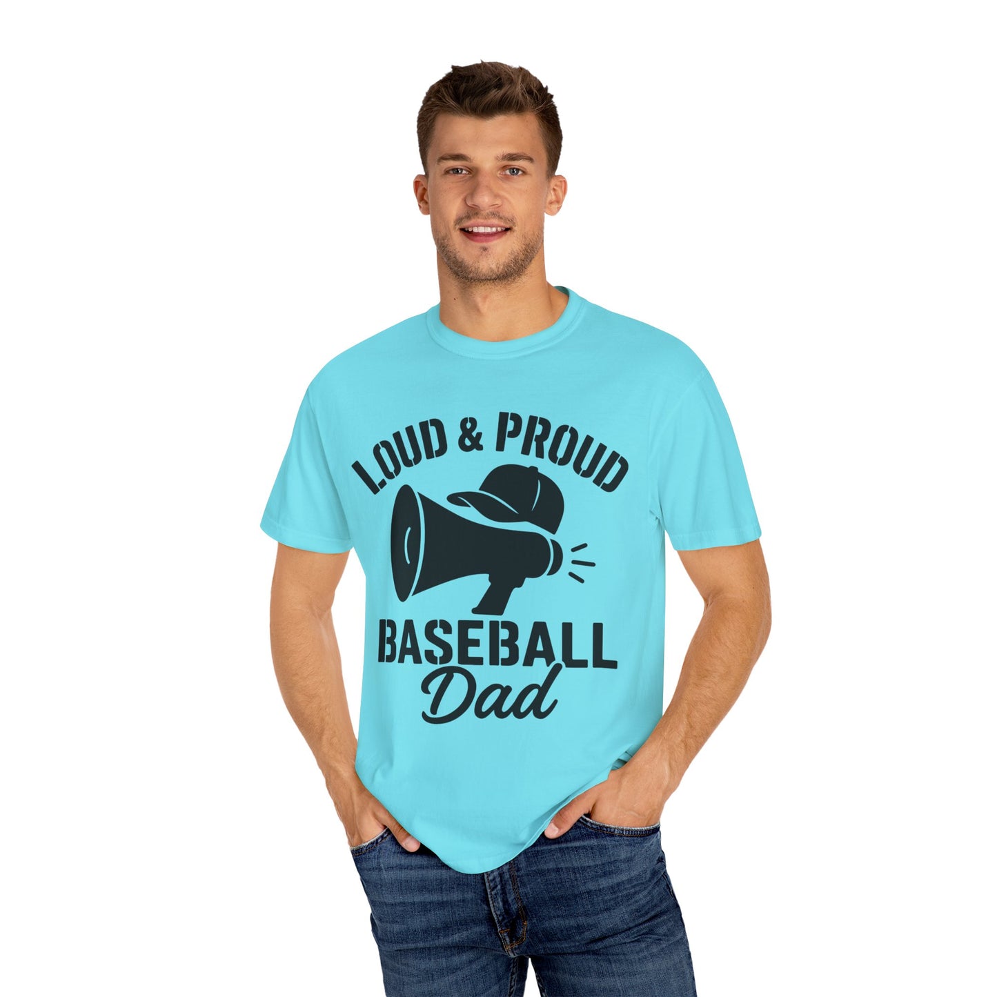 BC - Proud Baseball Dad - Unisex Garment-Dyed T-shirt