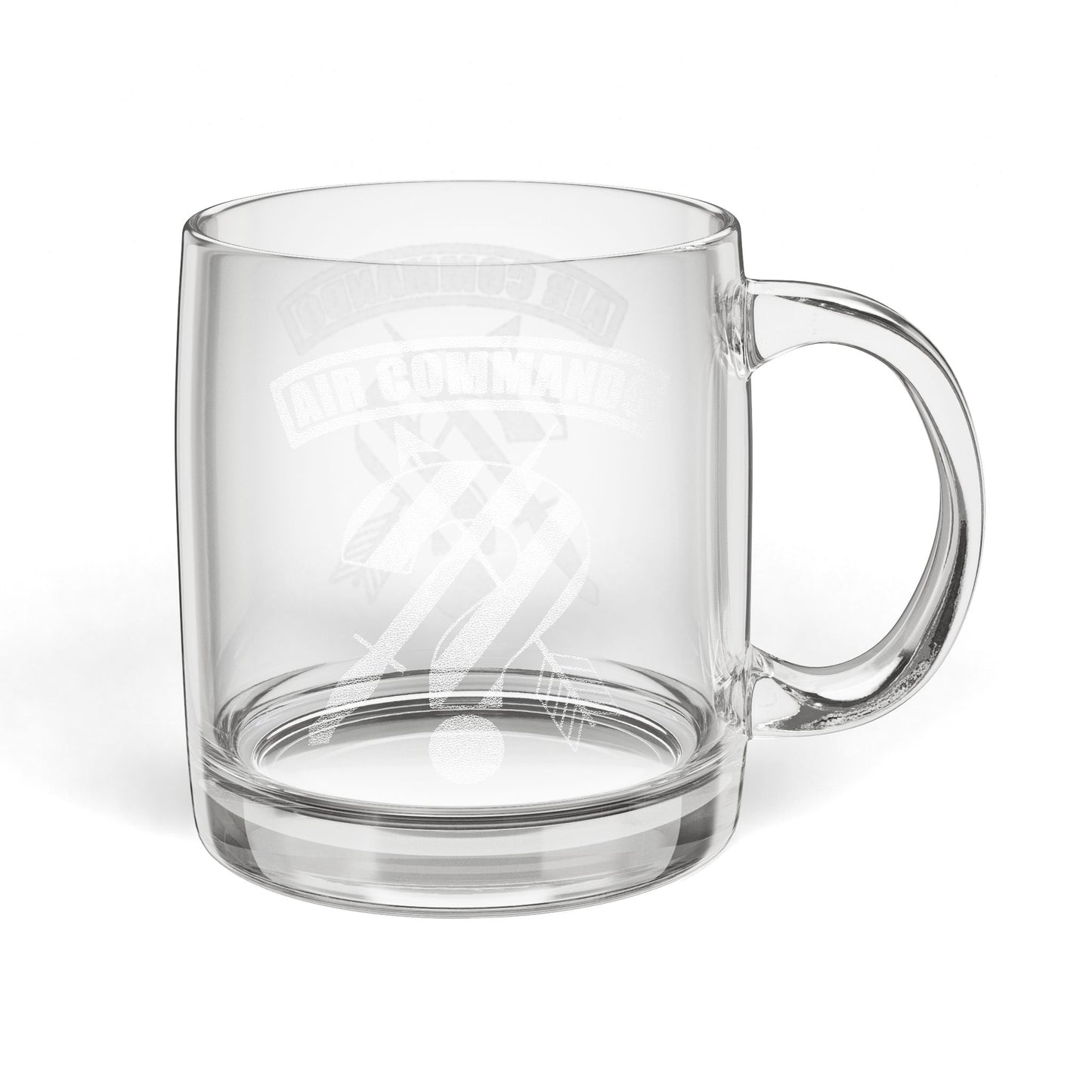 MAF - CAA - Glass Coffee Mug, 12.25oz (Engraving)