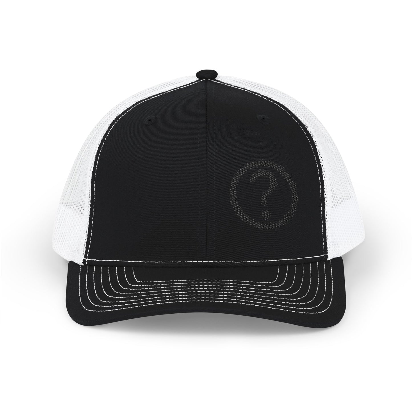 MAF - Question Mark Black Logo - Snapback Trucker Cap (Embroidery)