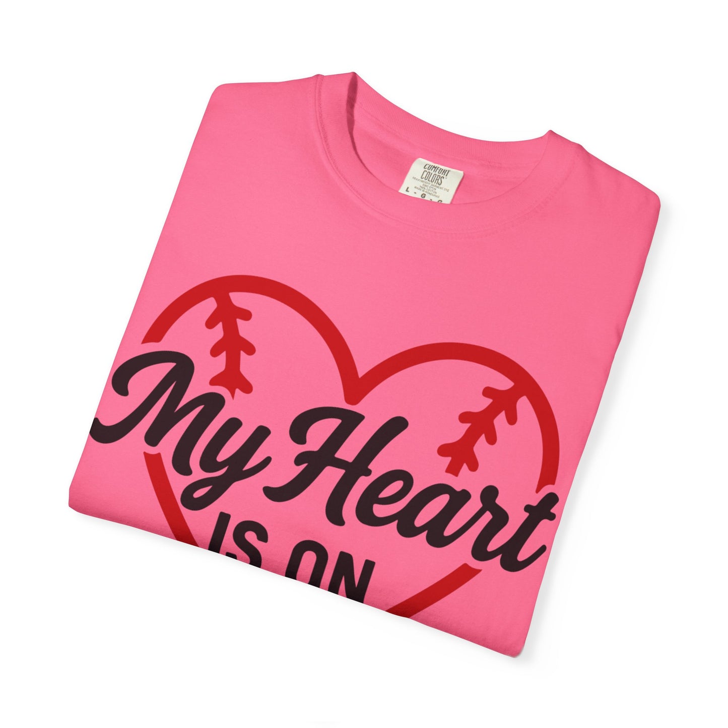 BC - My Heart Is On The Field - Unisex Garment-Dyed T-shirt