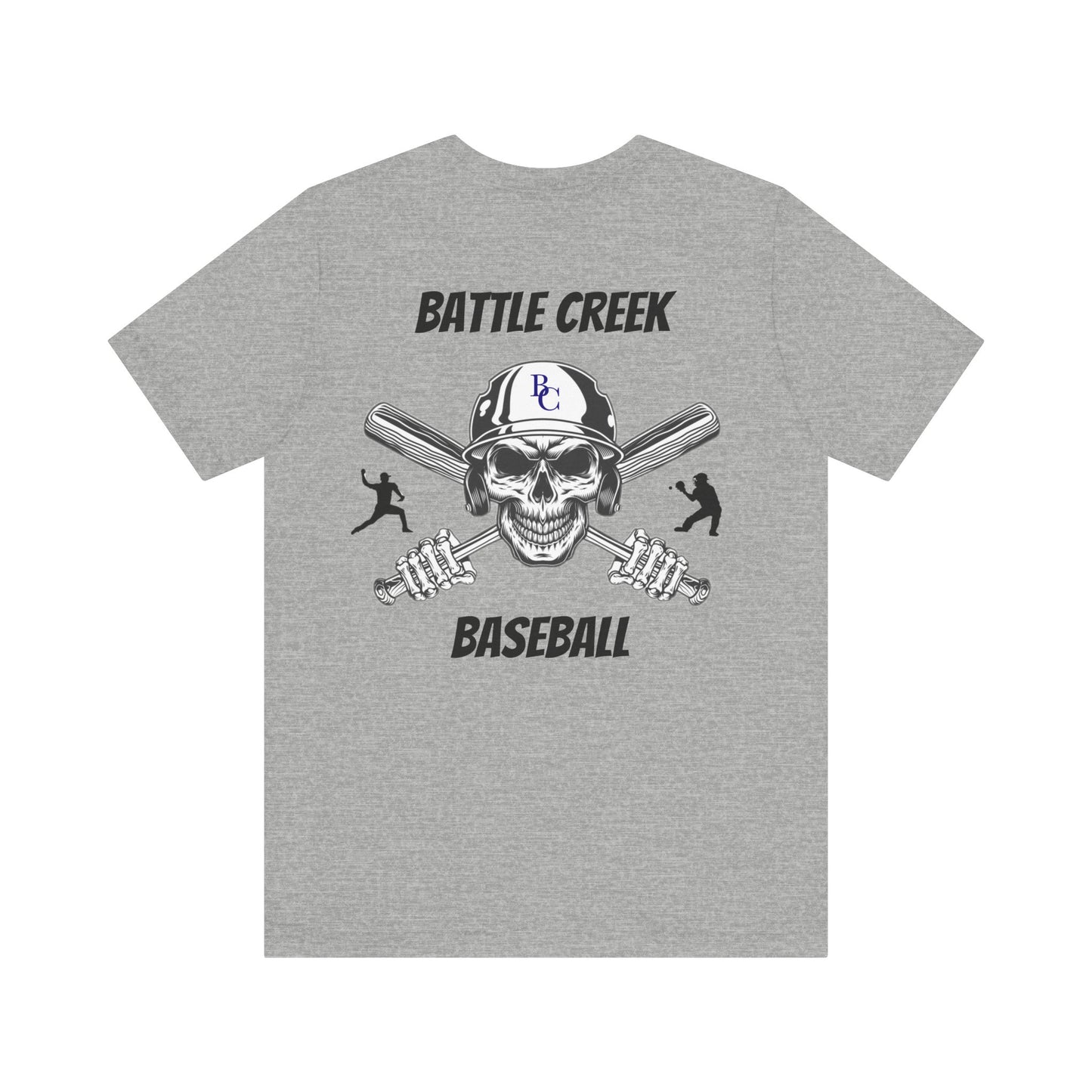 Battle Creek baseball Crossbones - Unisex Jersey Short Sleeve Tee