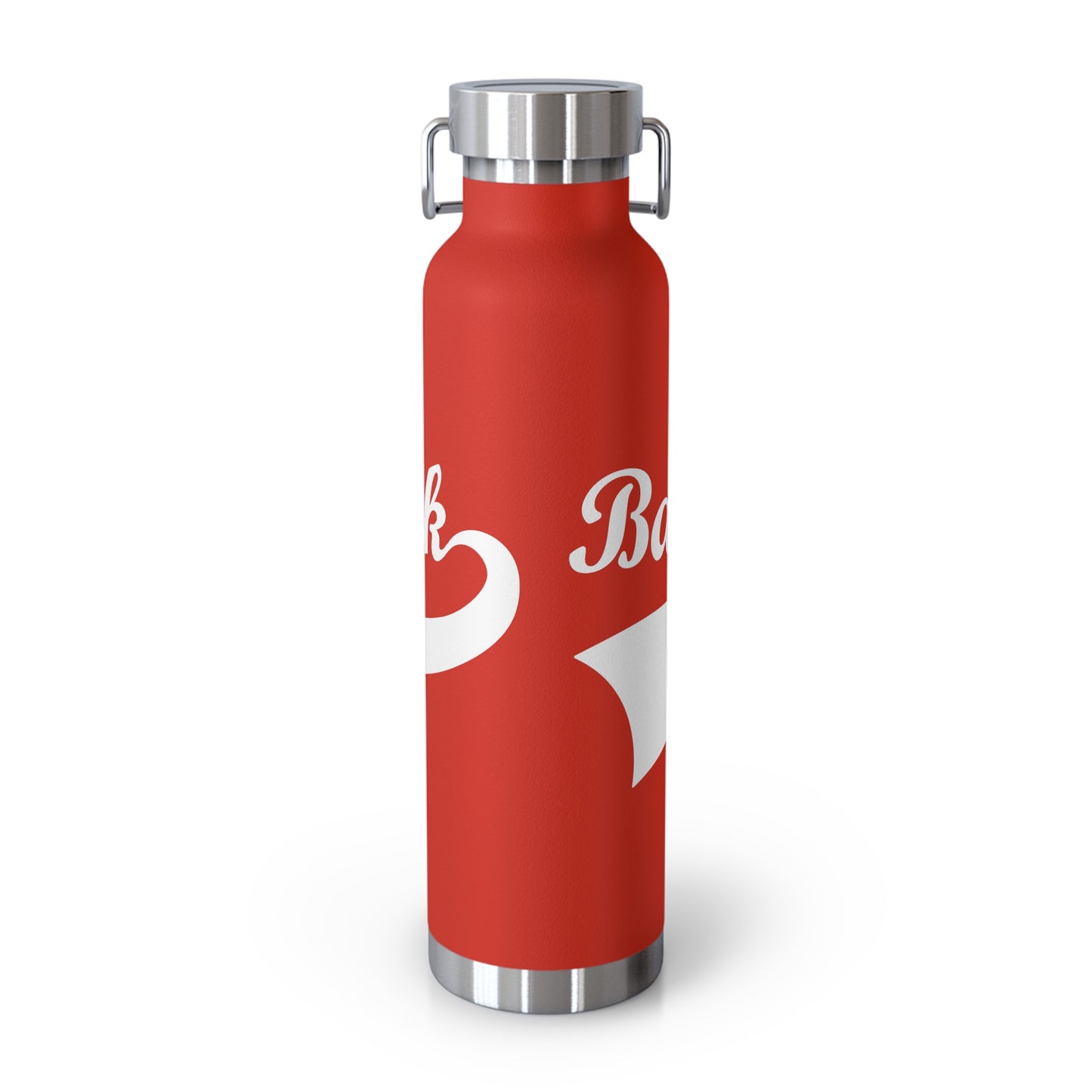 BC White Logo Copper Vacuum Insulated Bottle, 22oz