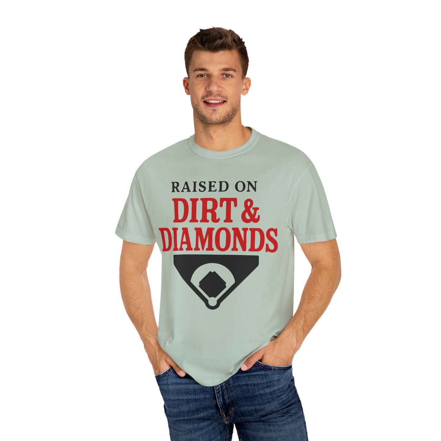 BC - Raised on Dirt & Diamonds - Unisex Garment-Dyed T-shirt