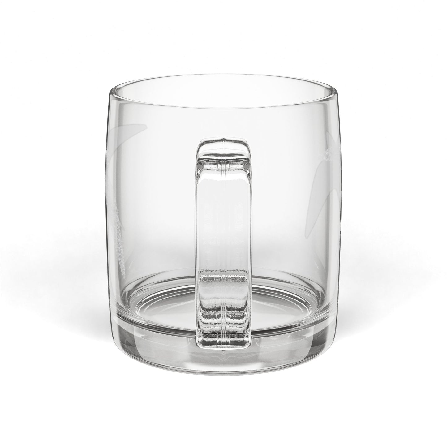 MAF - Sparrow - Glass Coffee Mug, 12.25oz (Engraving)