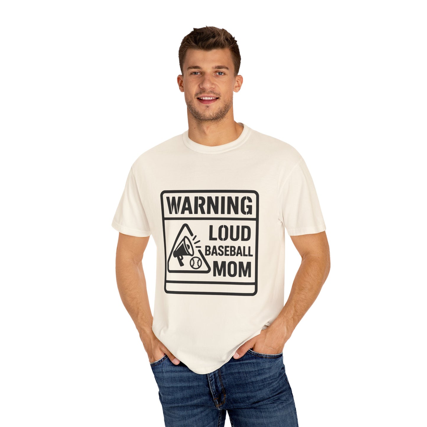 BC - Warning Loud Baseball Mom - Unisex Garment-Dyed T-shirt