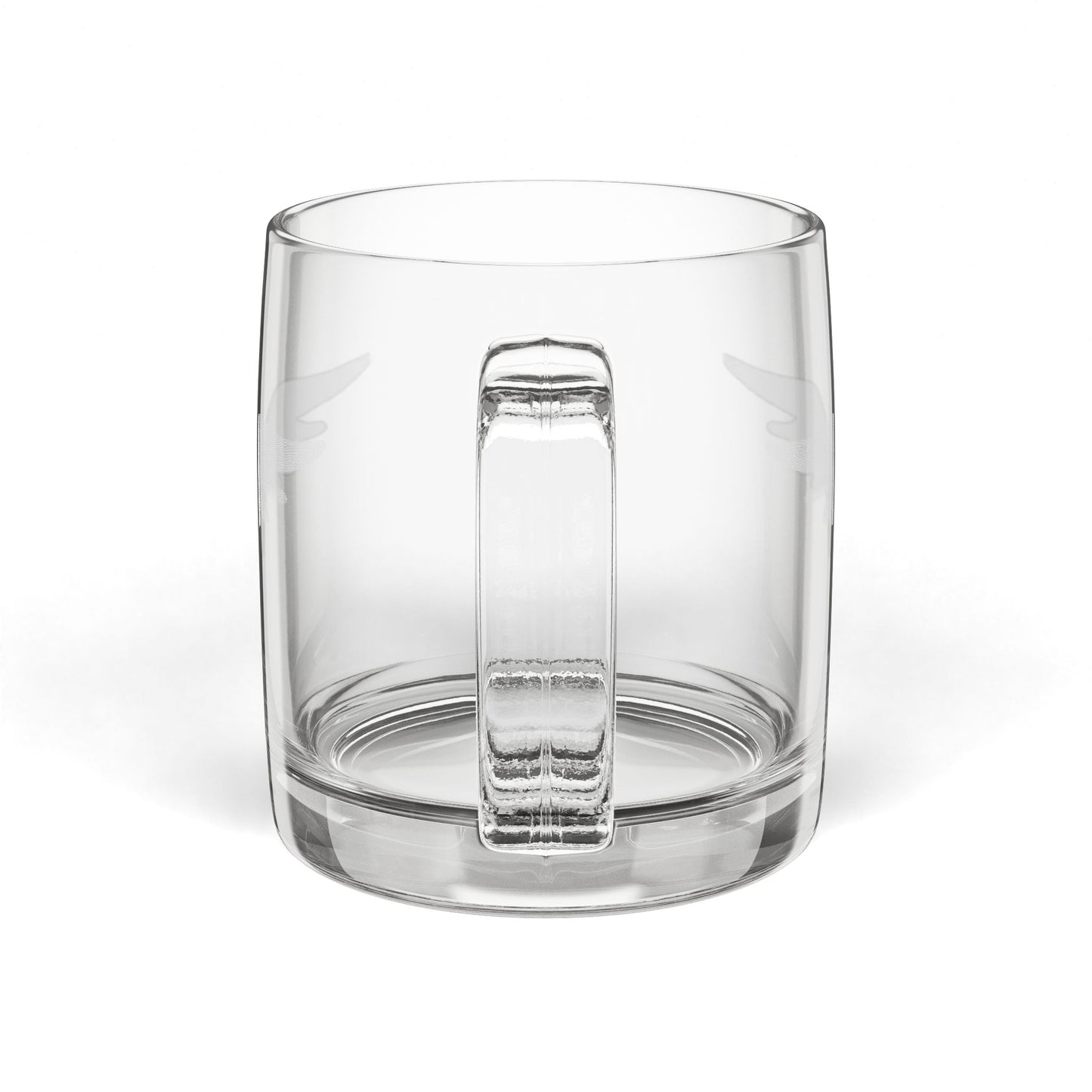 MAF - Raven - Glass Coffee Mug, 12.25oz (Engraving)