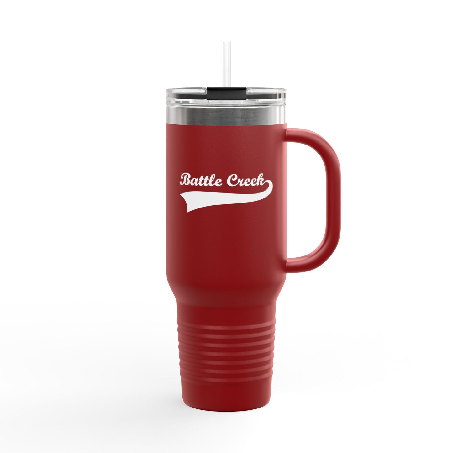 BC White Logo Insulated Travel Mug, 40oz