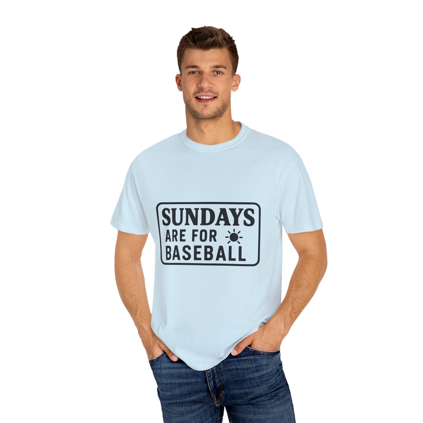 BC - Sundays Are For Baseball - Unisex Garment-Dyed T-shirt