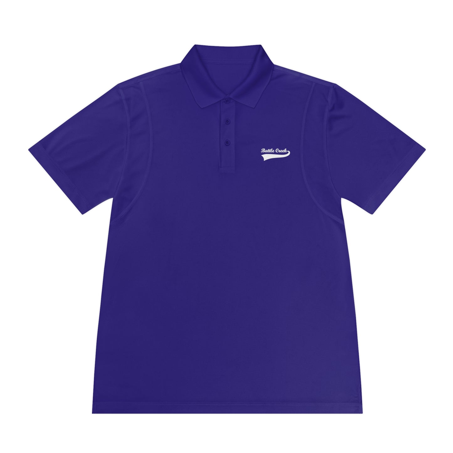 BC - White Logo - Men's Sport Polo Shirt