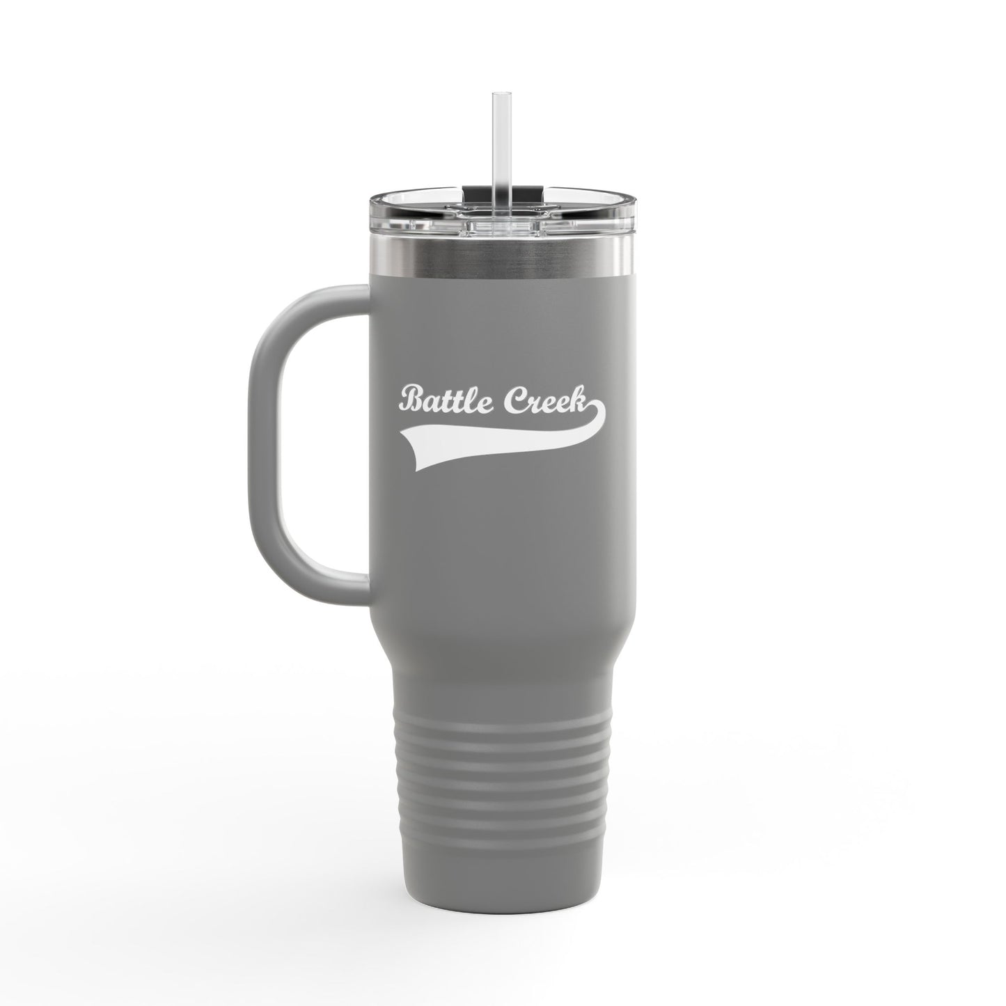 BC White Logo Insulated Travel Mug, 40oz