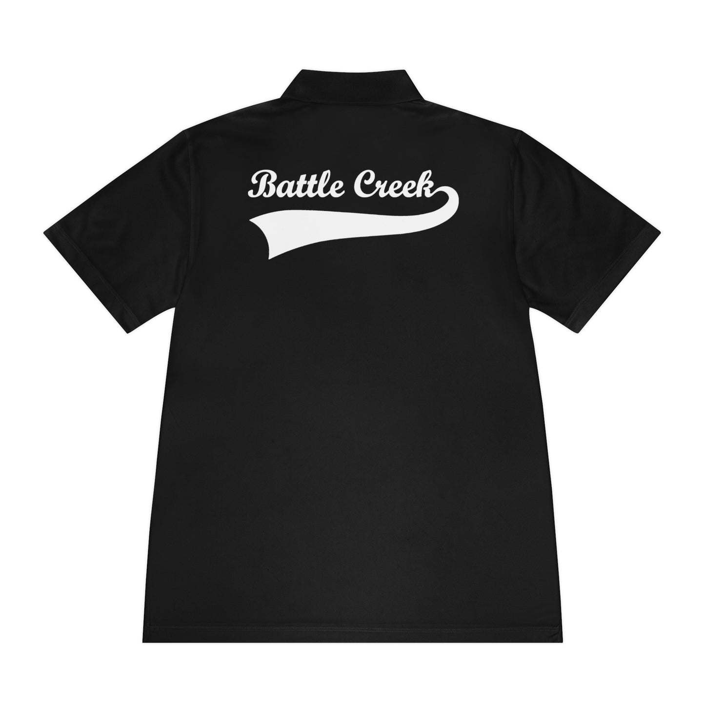 BC - White Logo - Men's Sport Polo Shirt