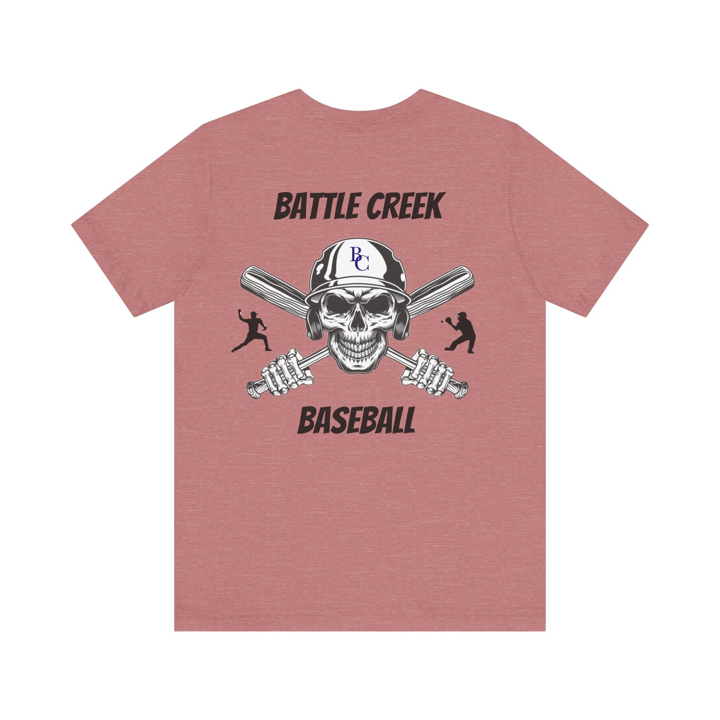 Battle Creek baseball Crossbones - Unisex Jersey Short Sleeve Tee