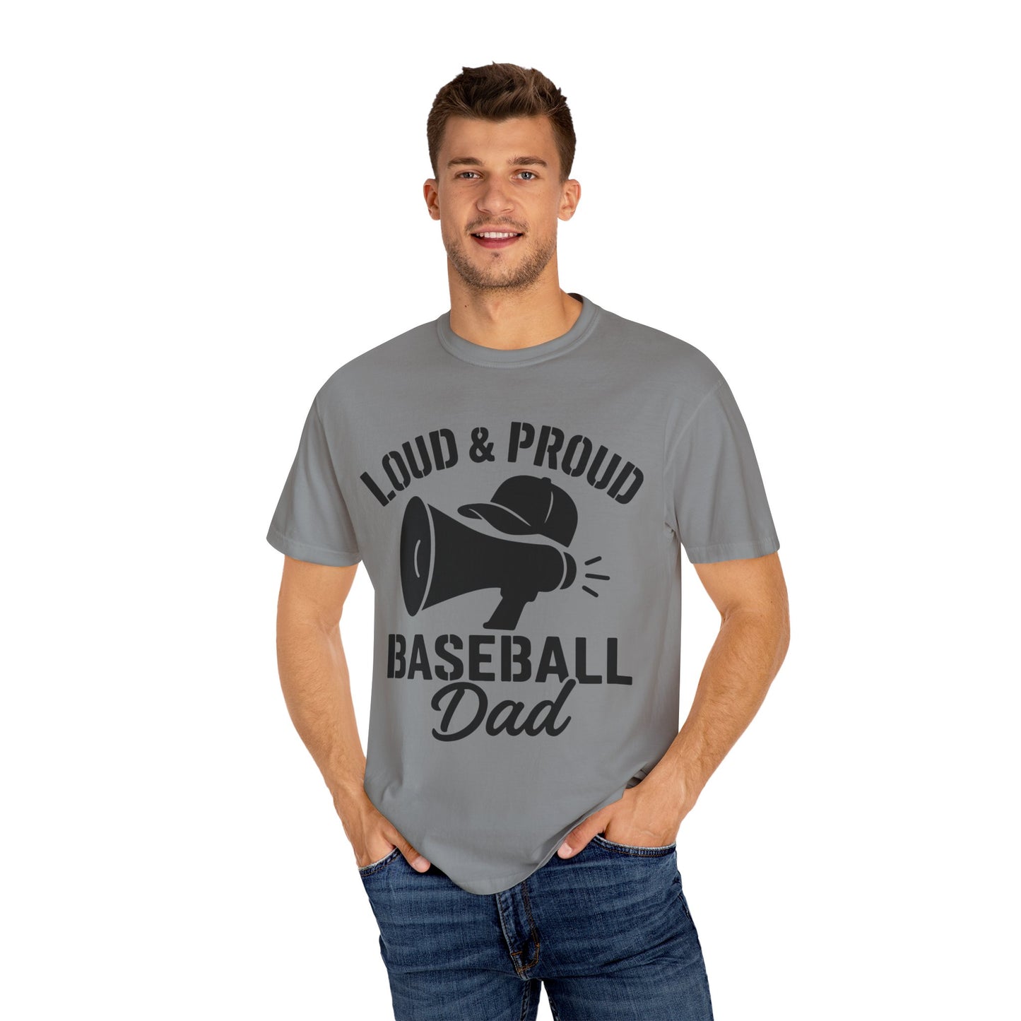 BC - Proud Baseball Dad - Unisex Garment-Dyed T-shirt