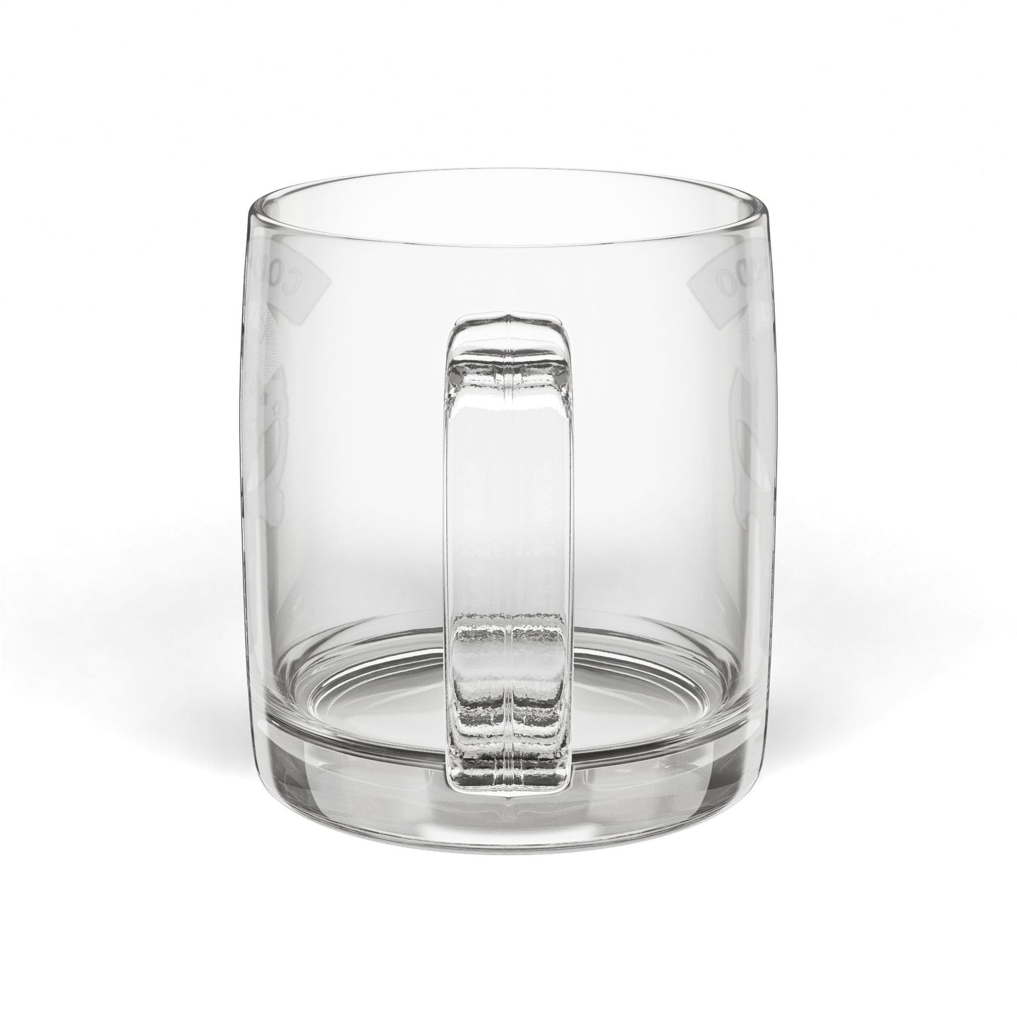 MAF - Skull - Glass Coffee Mug, 12.25oz (Engraving)