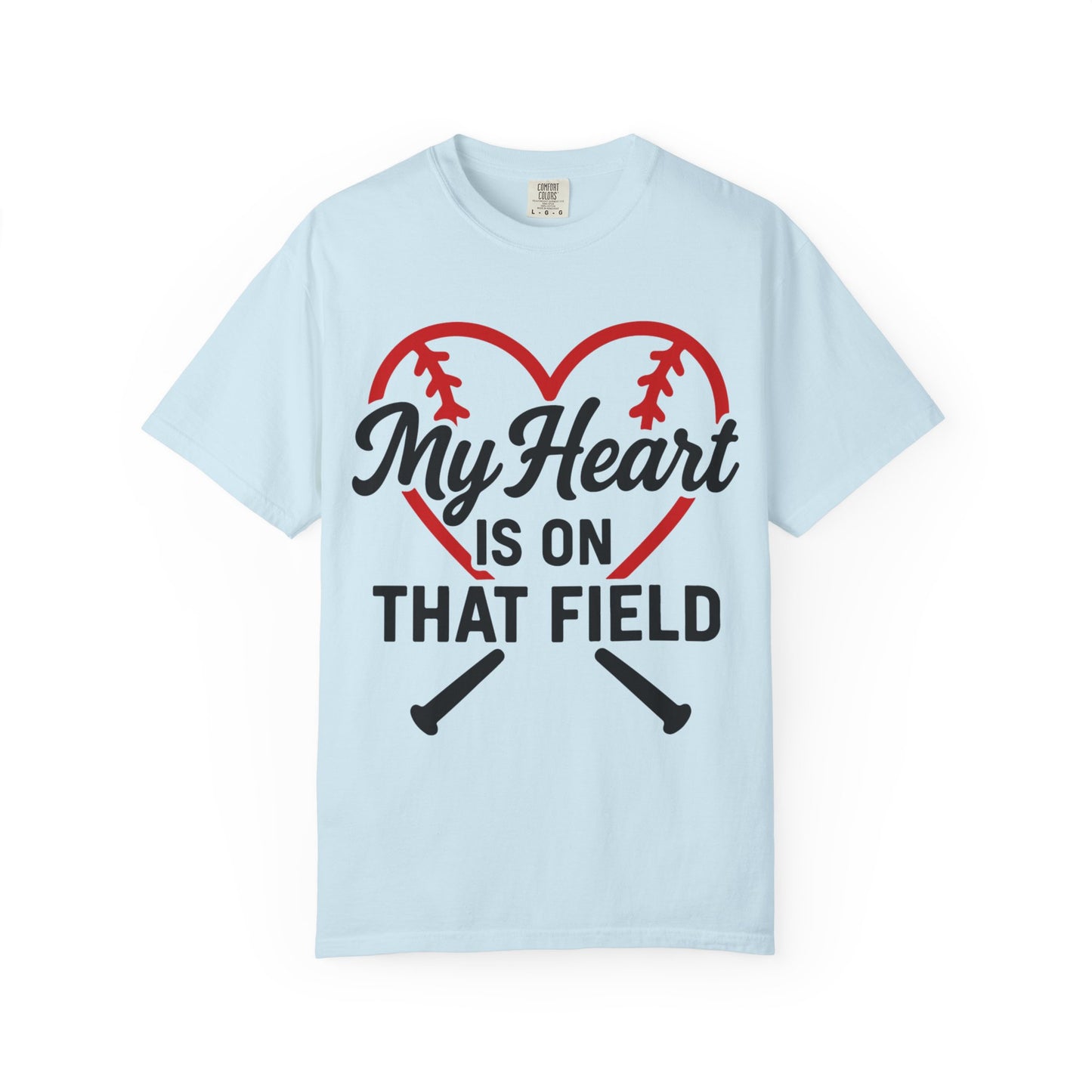 BC - My Heart Is On The Field - Unisex Garment-Dyed T-shirt