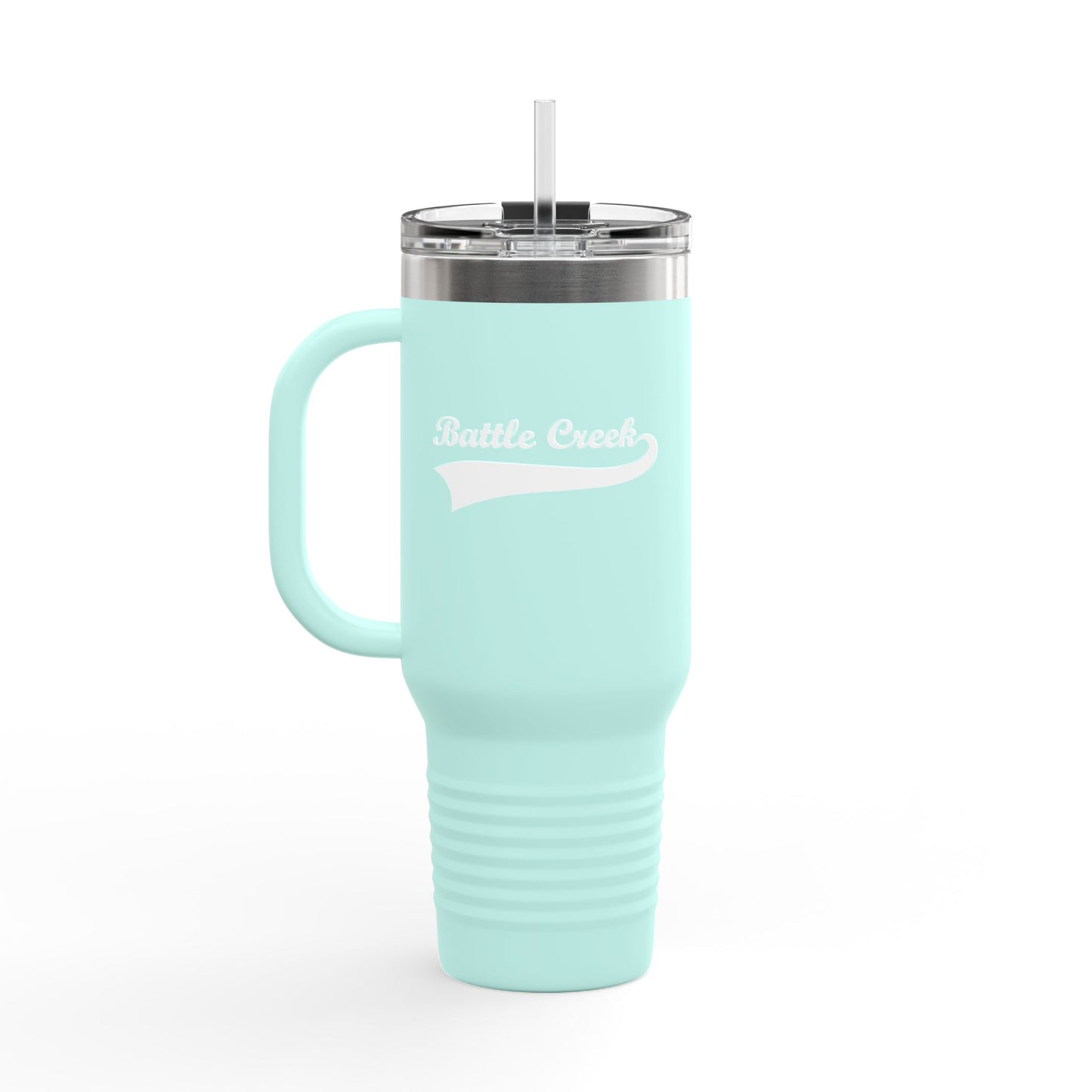 BC White Logo Insulated Travel Mug, 40oz
