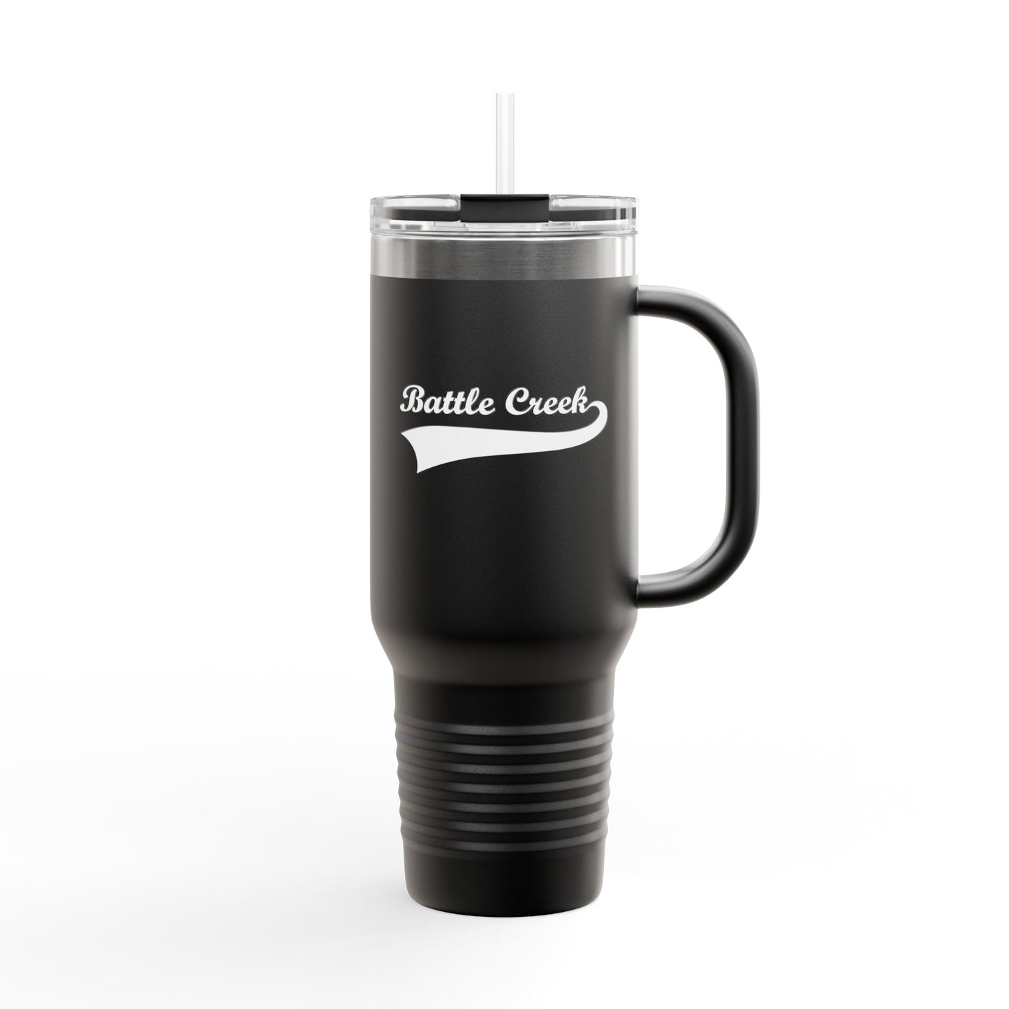 BC White Logo Insulated Travel Mug, 40oz