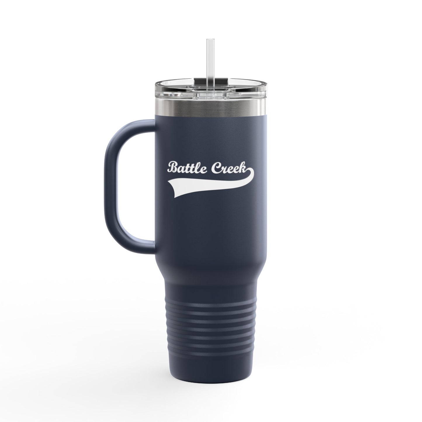 BC White Logo Insulated Travel Mug, 40oz