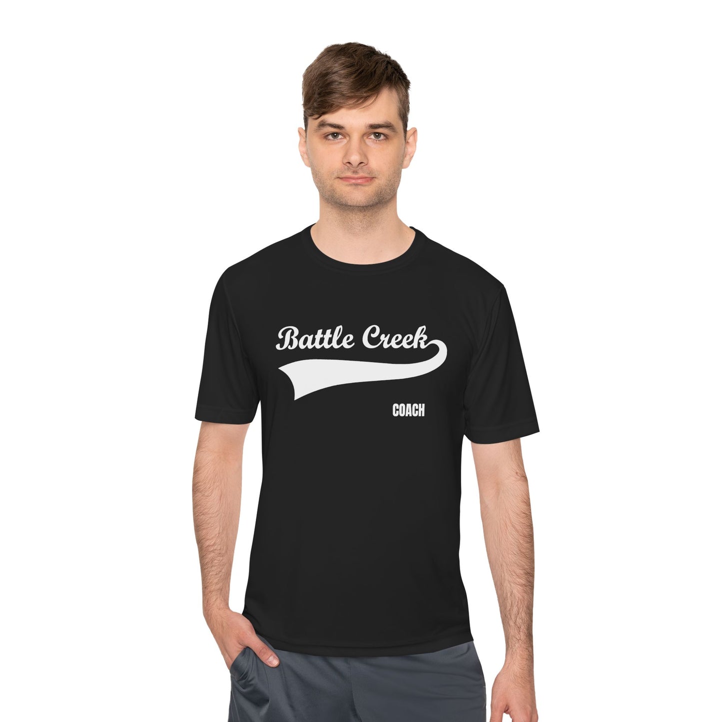 BC - COACH JERSEY - White Logo - Unisex Moisture Wicking Tee