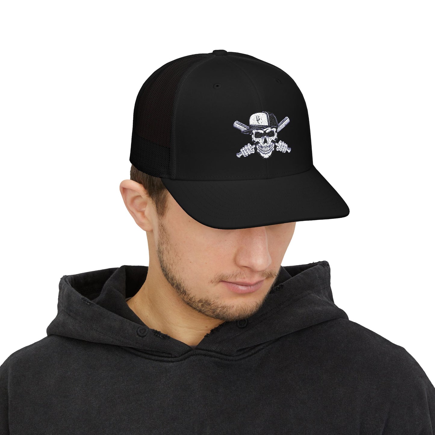 BC Skull - Snapback Trucker Cap (Embroidery)