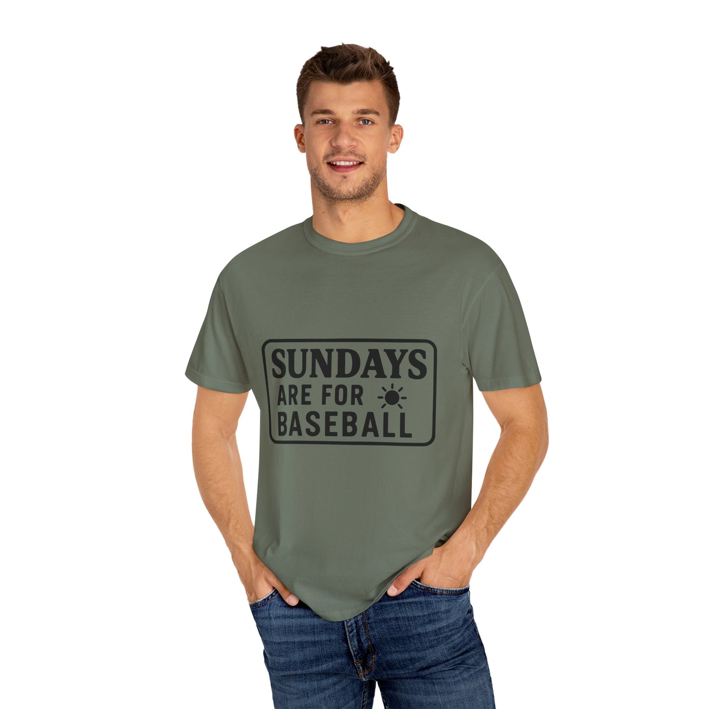 BC - Sundays Are For Baseball - Unisex Garment-Dyed T-shirt