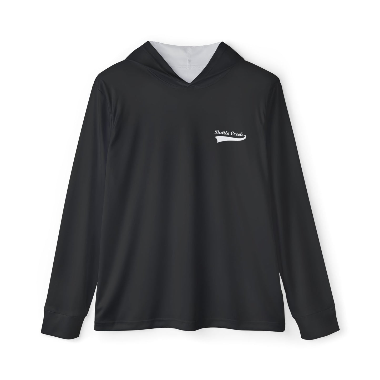 BC - White Logo - Men's Sports Warmup Hoodie (AOP)