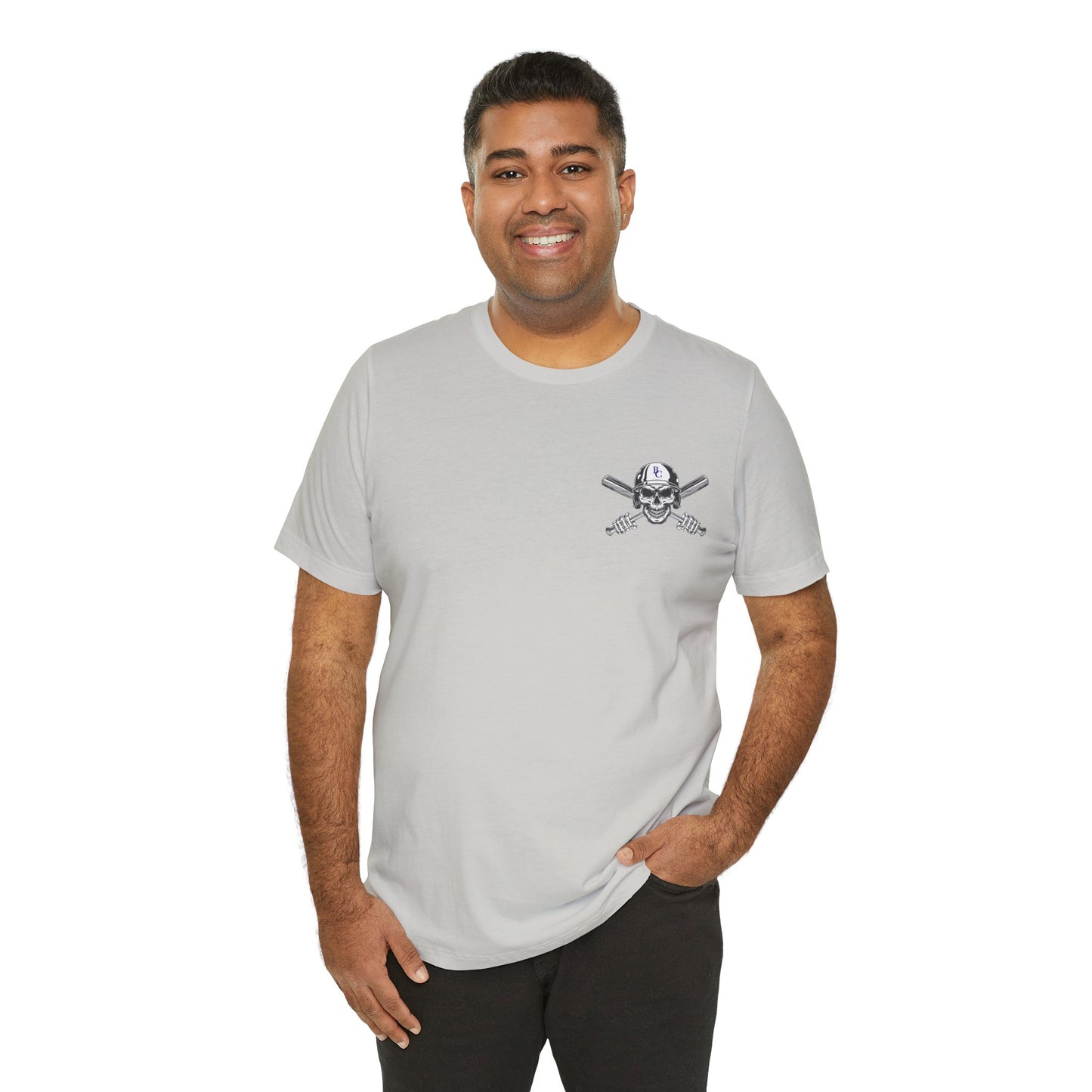 Battle Creek baseball Crossbones - Unisex Jersey Short Sleeve Tee
