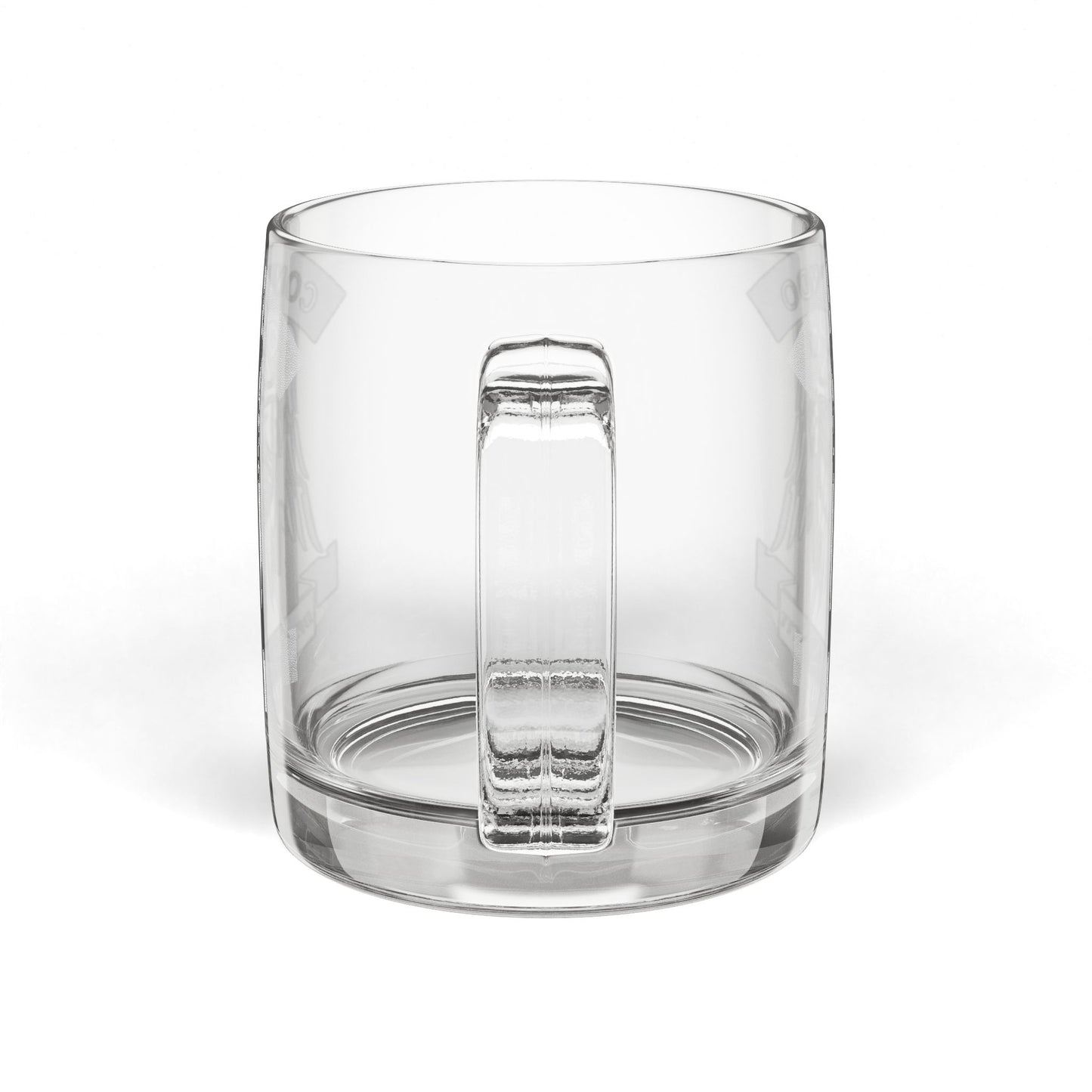 MAF - Commando Crest - Glass Coffee Mug, 12.25oz (Engraving)