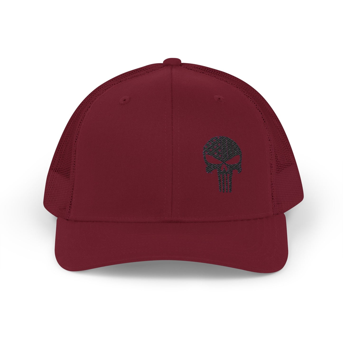 Skull Snapback Trucker Cap (Embroidery)