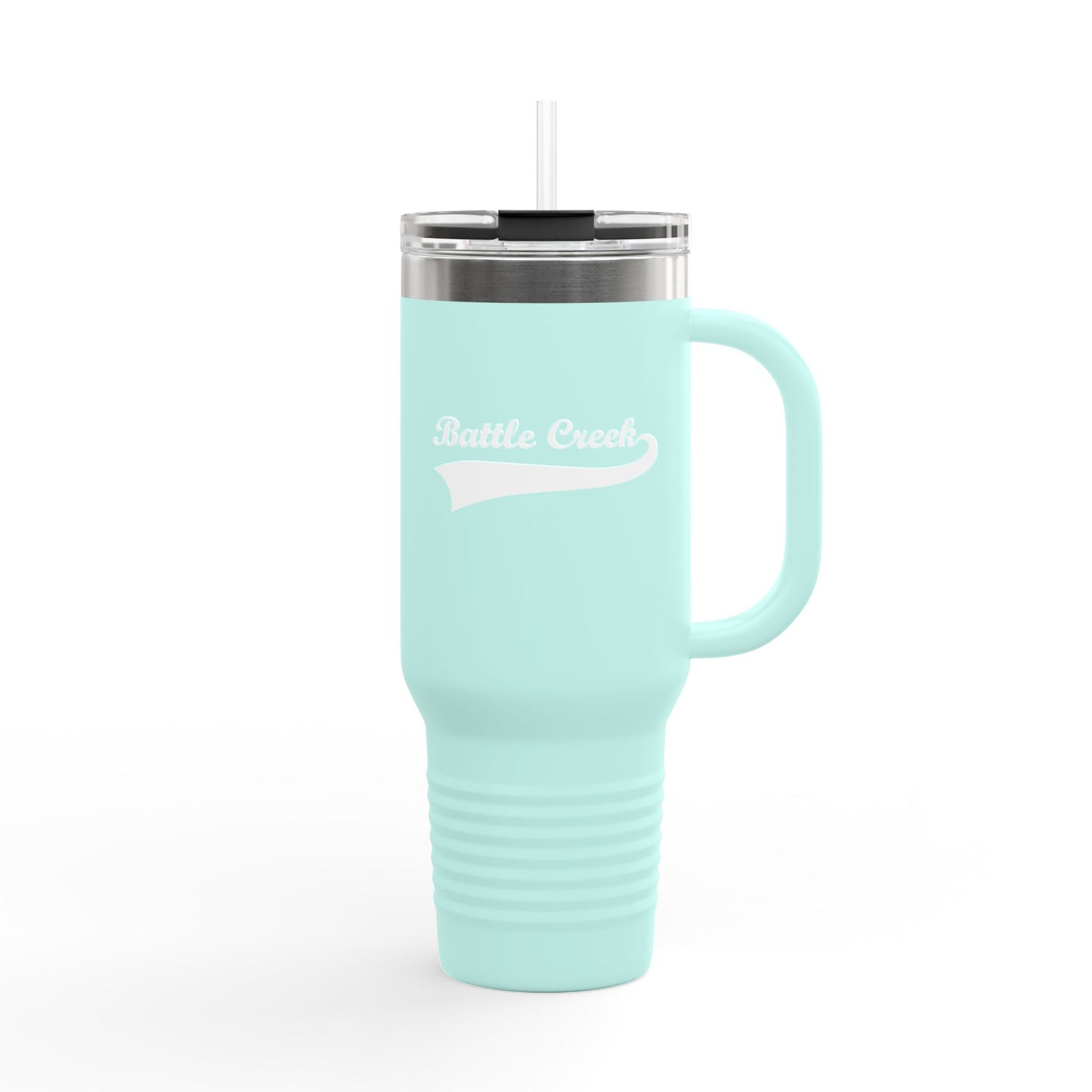 BC White Logo Insulated Travel Mug, 40oz