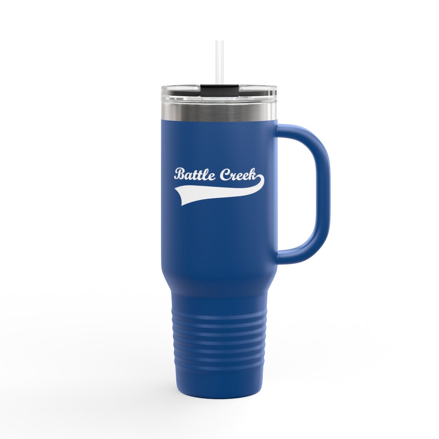 BC White Logo Insulated Travel Mug, 40oz