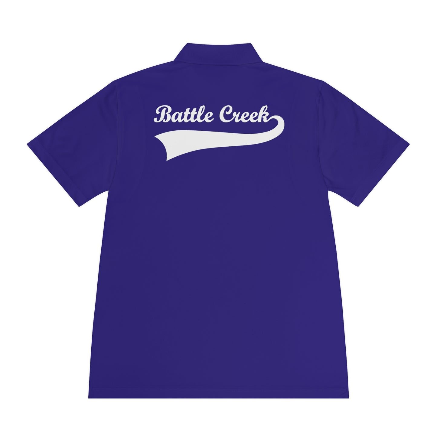 BC - White Logo - Men's Sport Polo Shirt