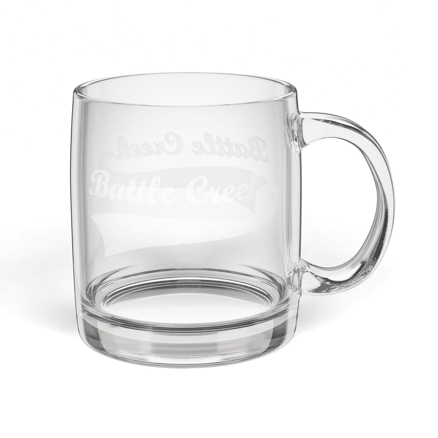 BC - Glass Coffee Mug, 12.25oz (Engraving)