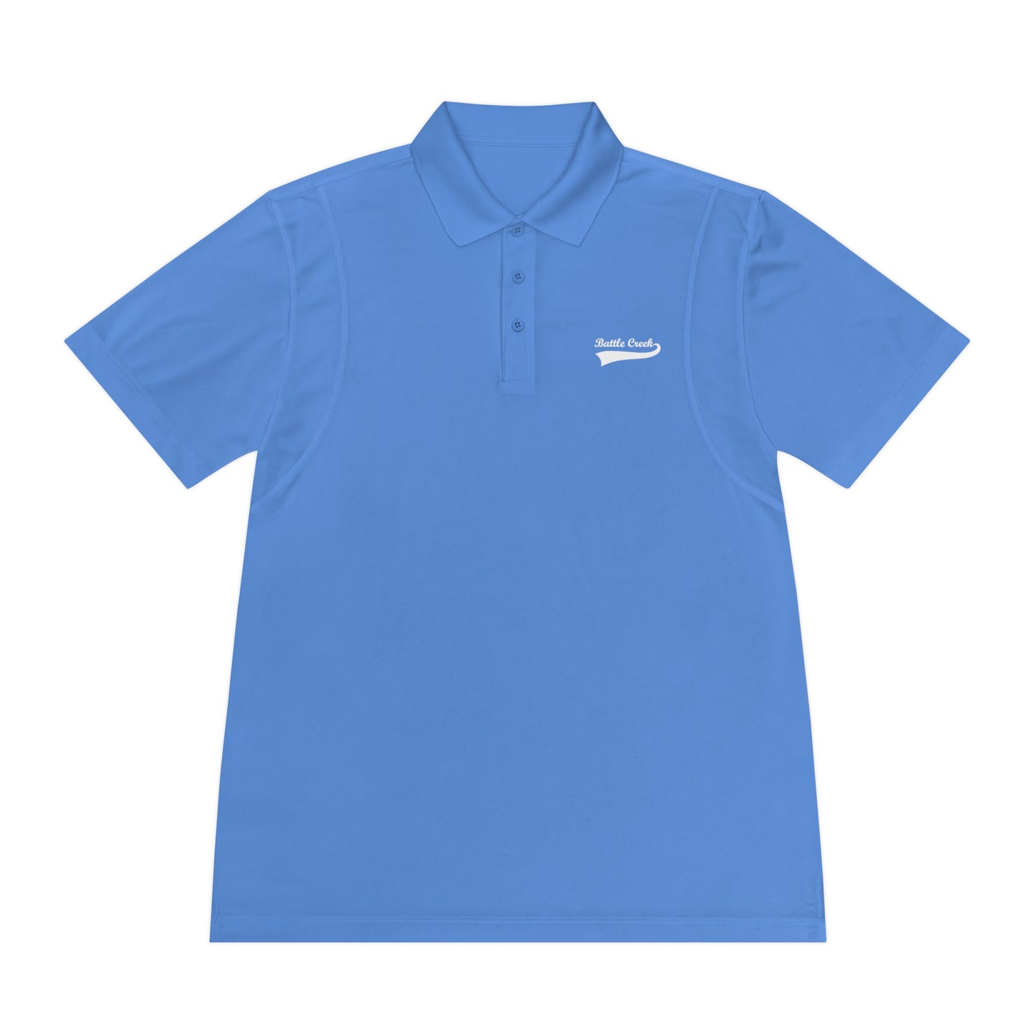 BC - White Logo - Men's Sport Polo Shirt