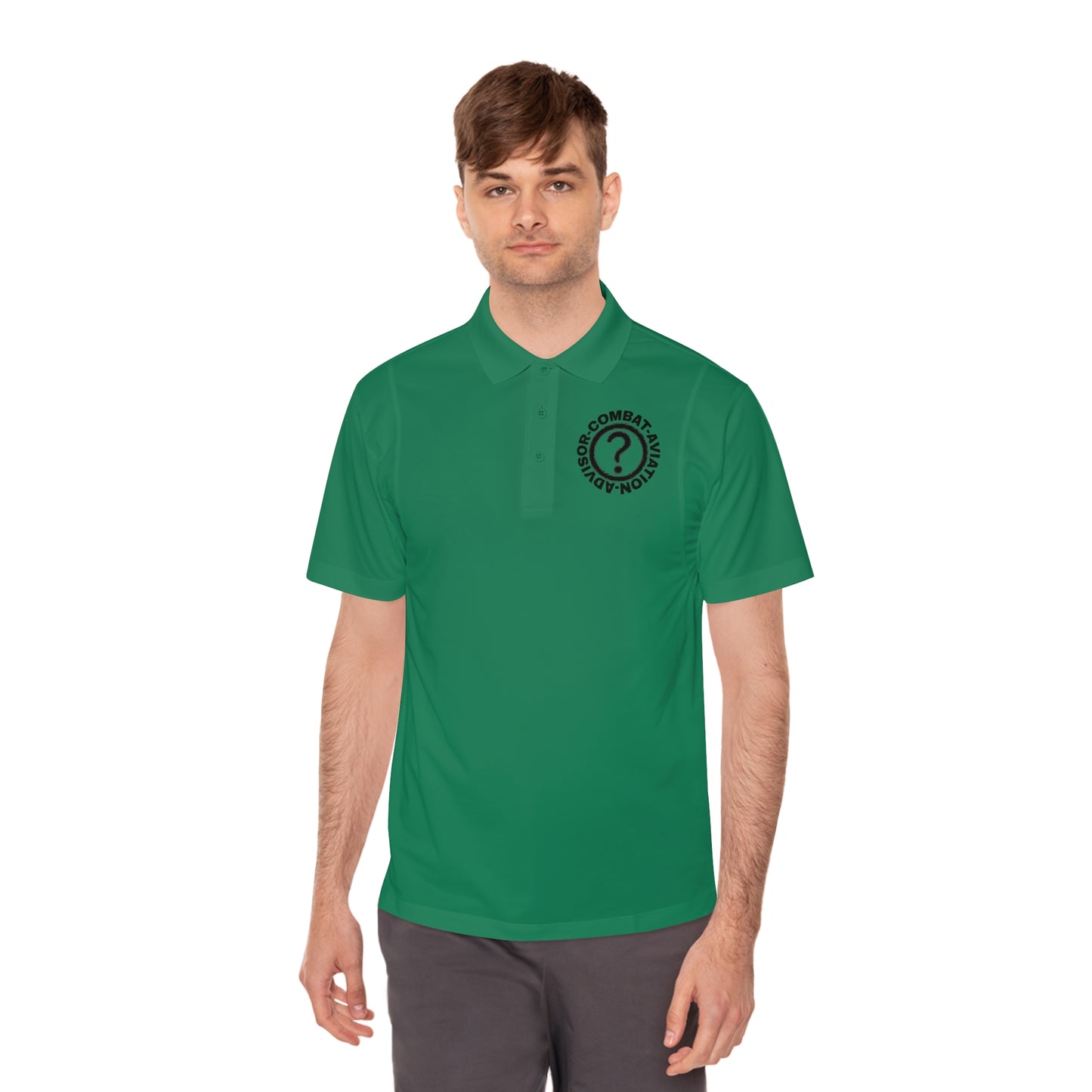 MAF - CAA Question Mark - Men's Sport Polo Shirt