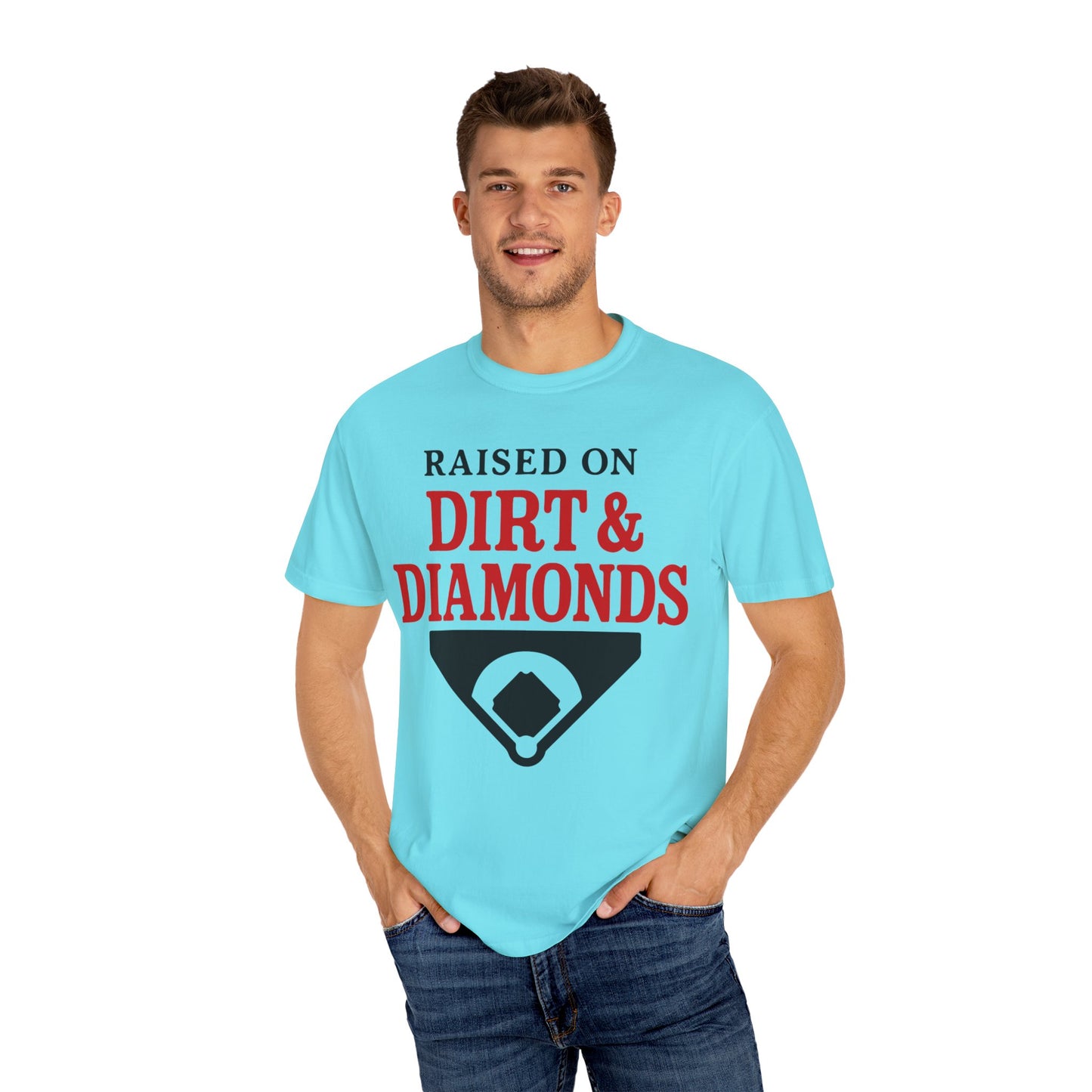 BC - Raised on Dirt & Diamonds - Unisex Garment-Dyed T-shirt