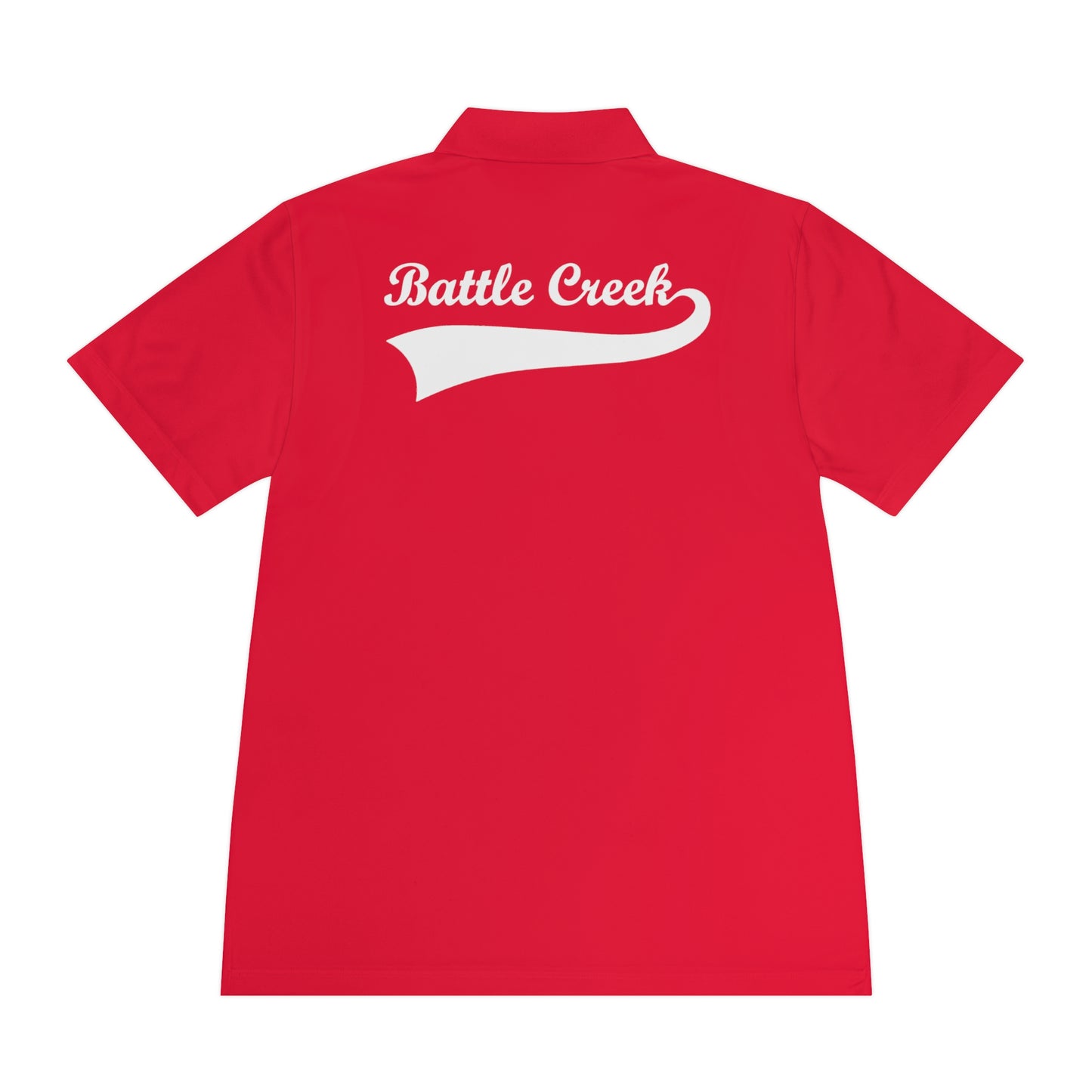 BC - White Logo - Men's Sport Polo Shirt