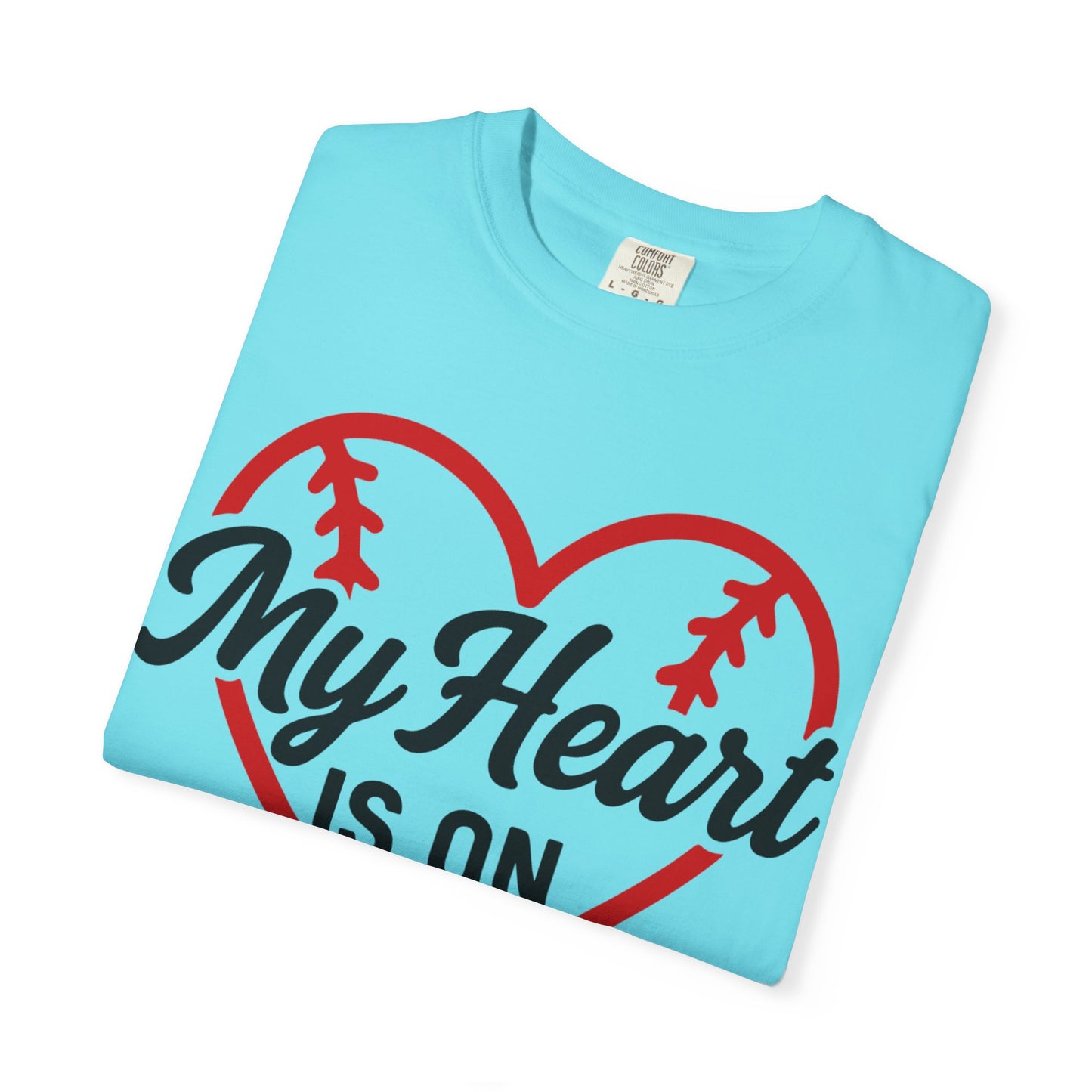 BC - My Heart Is On The Field - Unisex Garment-Dyed T-shirt