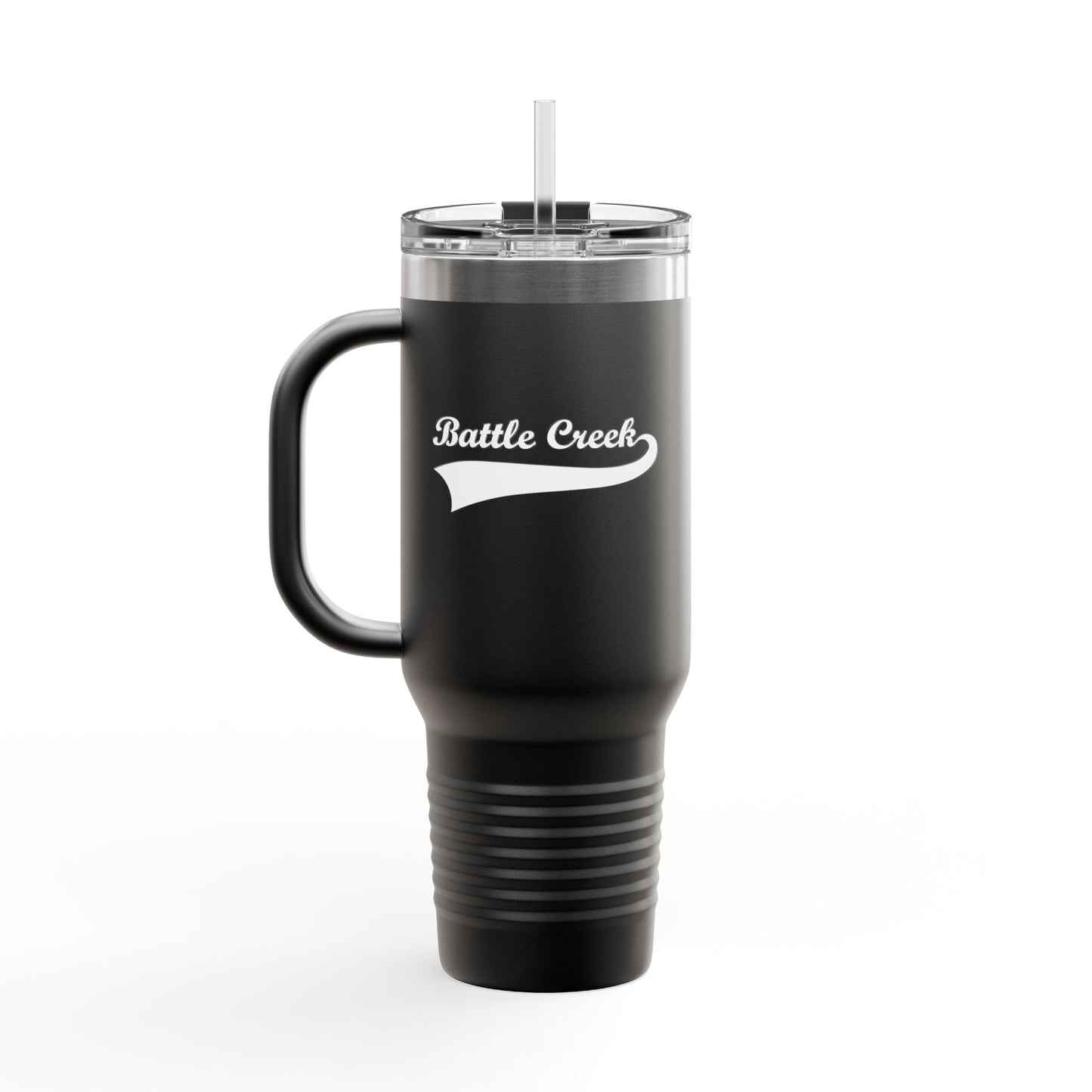 BC White Logo Insulated Travel Mug, 40oz