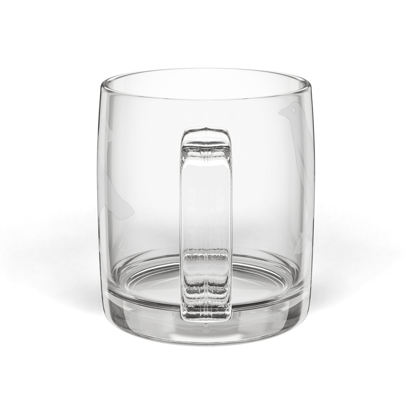 MAF - Raven - Glass Coffee Mug, 12.25oz (Engraving)