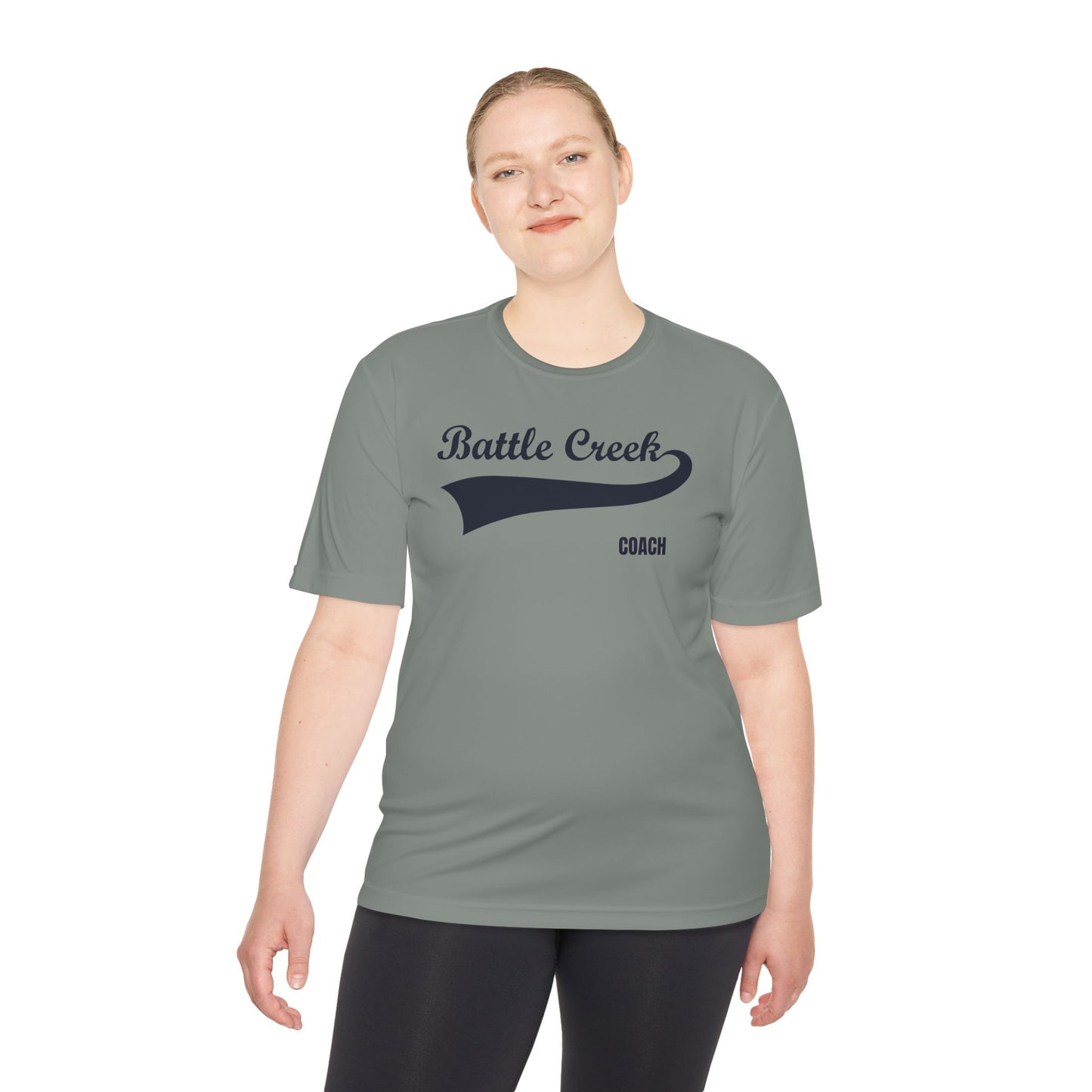BC - COACH - Blue Logo - Unisex Moisture Wicking Tee