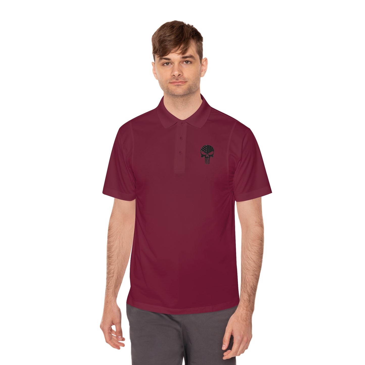 MAF - Skull - Men's Sport Polo Shirt