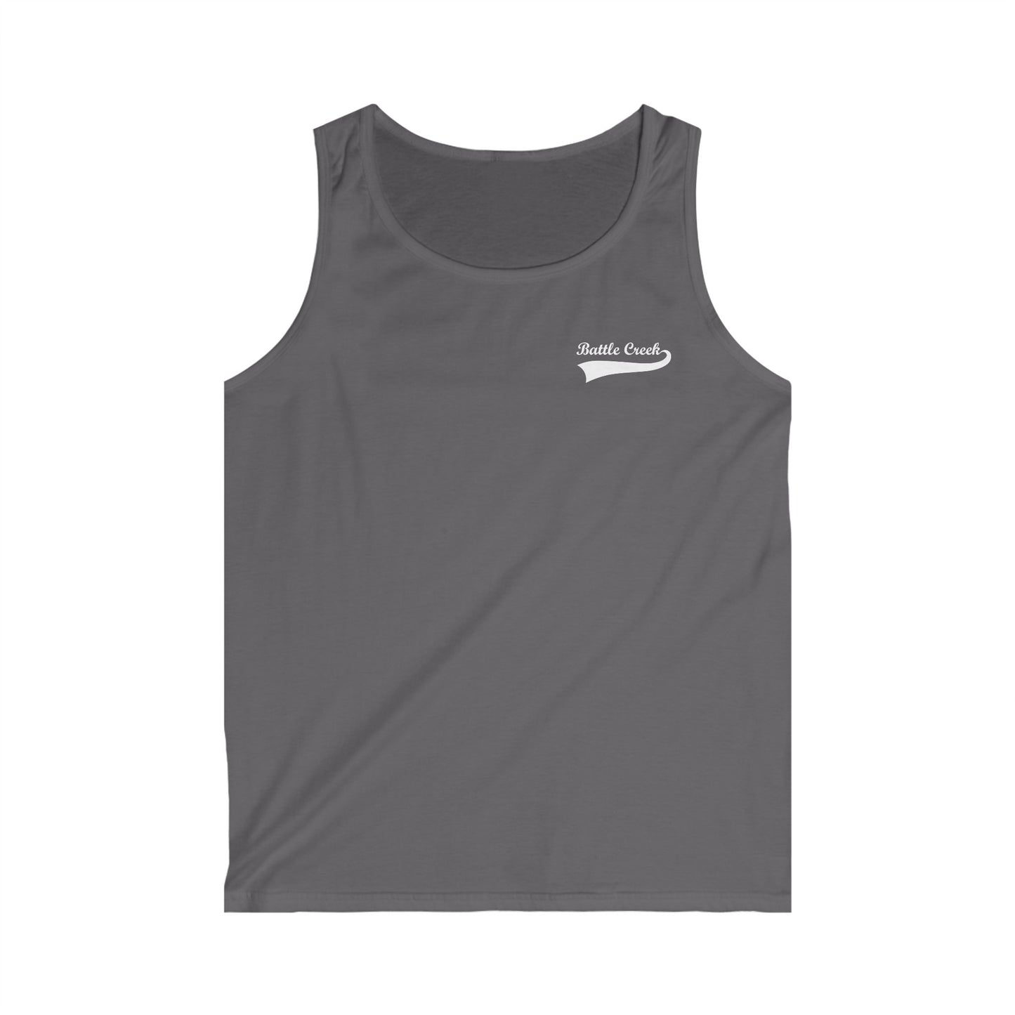 BC White Logo Men's Softstyle Tank Top