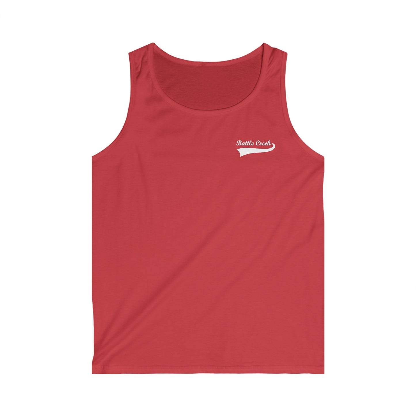 BC White Logo Men's Softstyle Tank Top