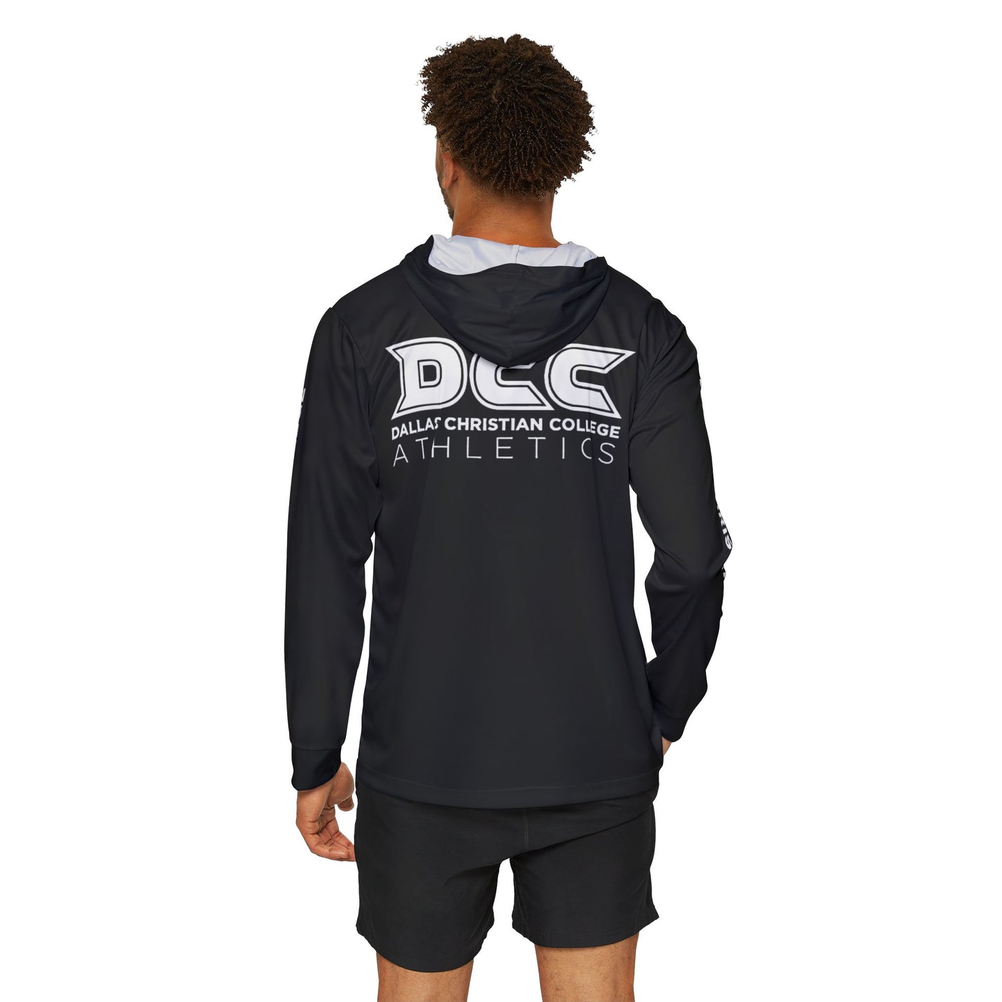 DCC - White Logo - Men's Sports Warmup Hoodie (AOP)