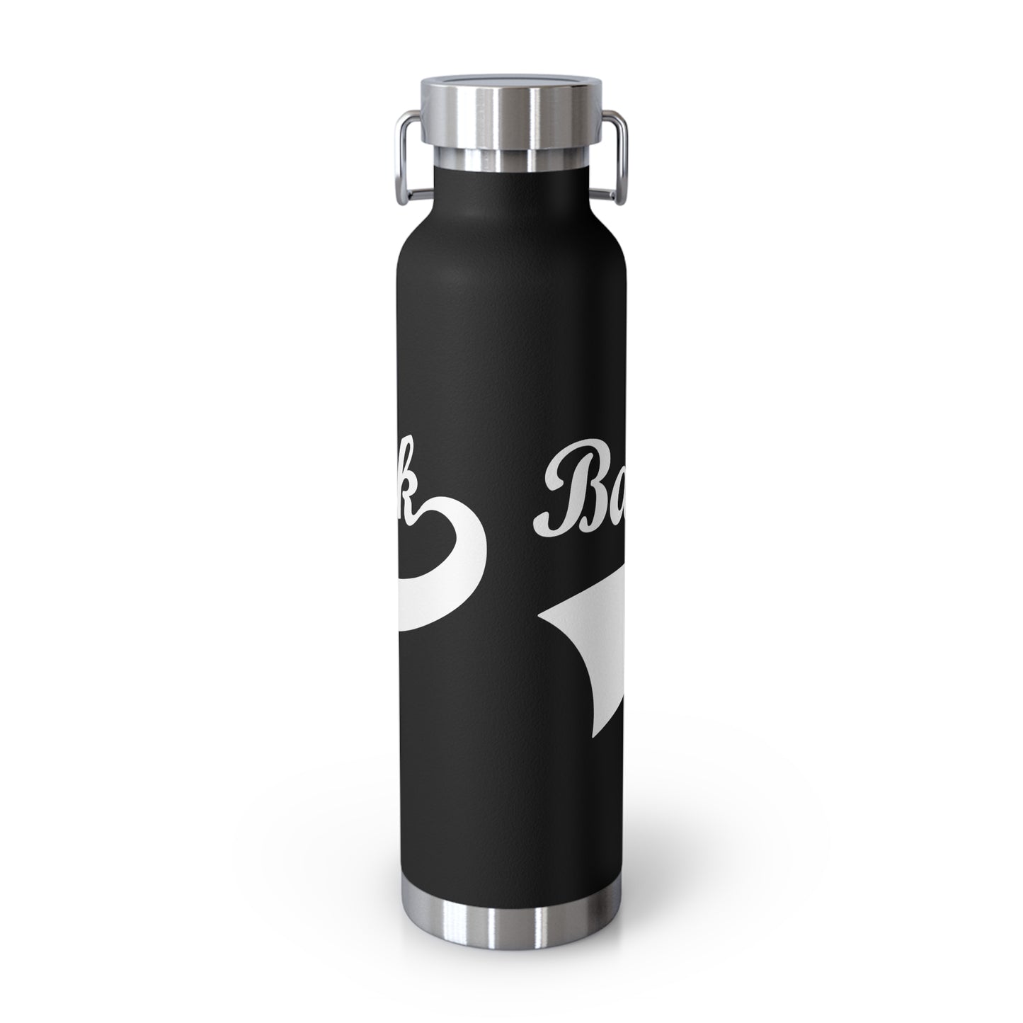 BC White Logo Copper Vacuum Insulated Bottle, 22oz